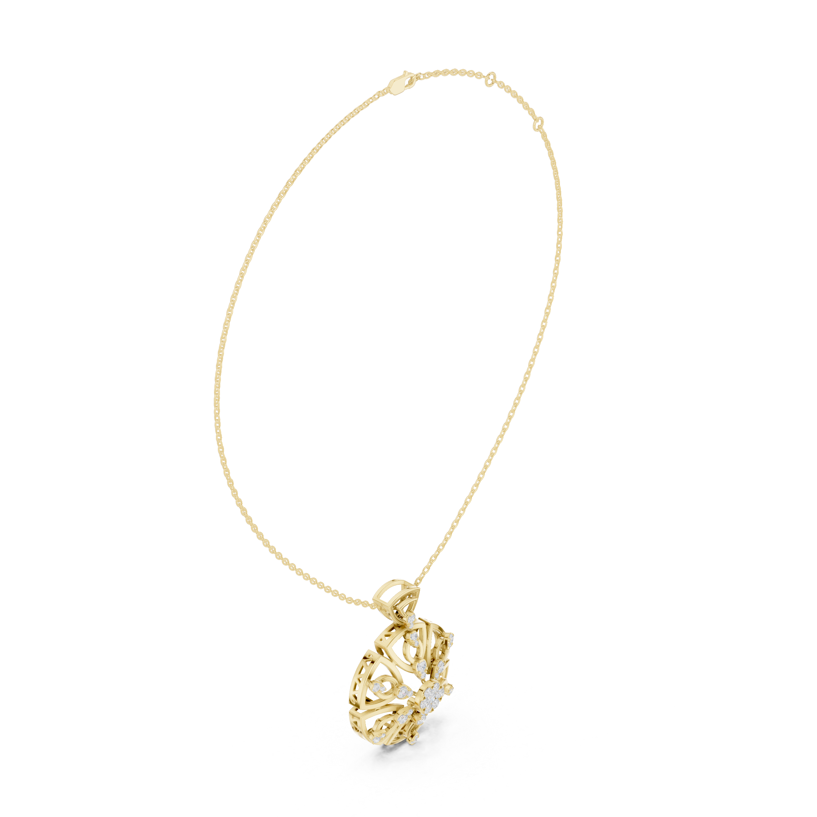 Roselith Diamond Pendant