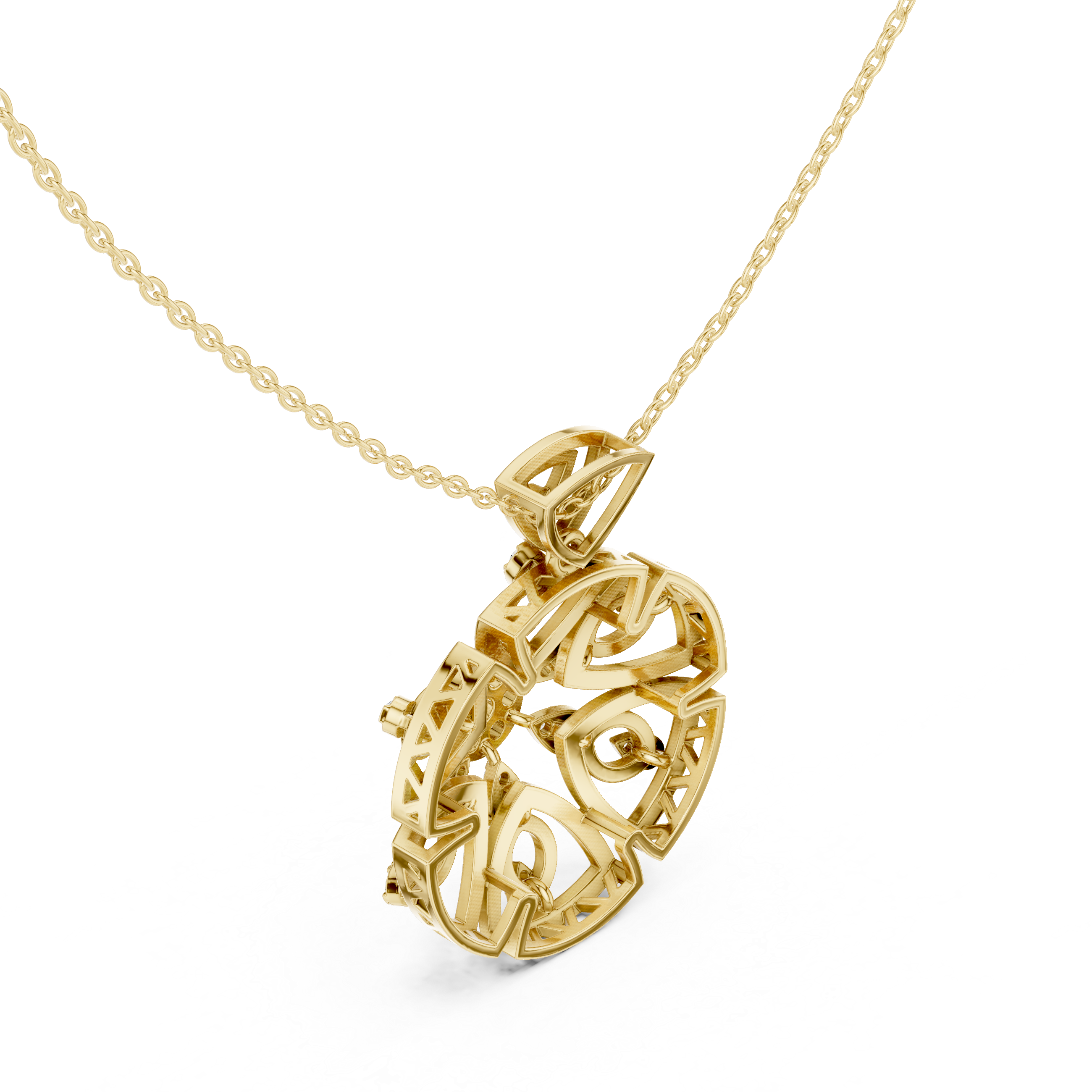 Roselith Diamond Pendant