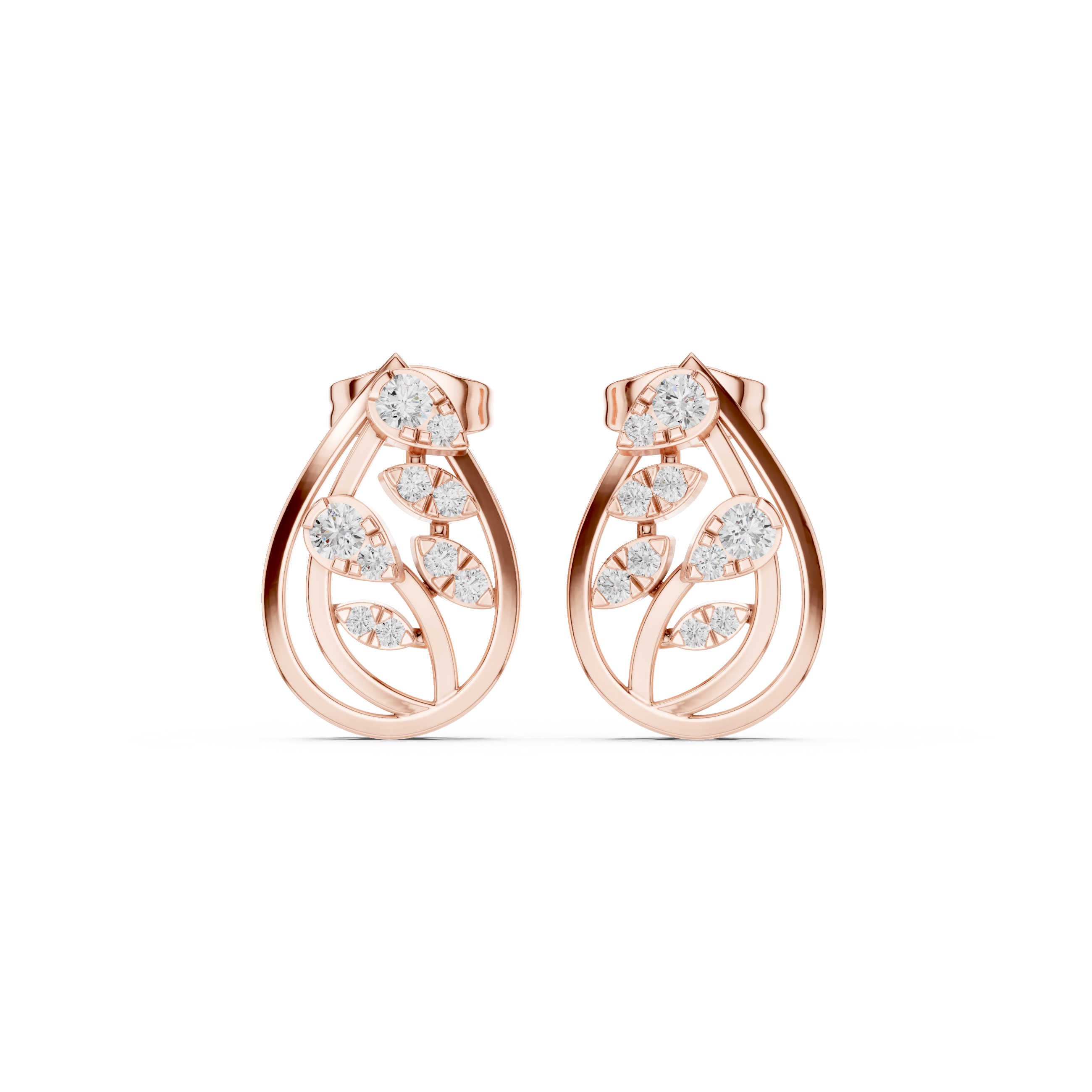 Leaforia Diamond Earrings