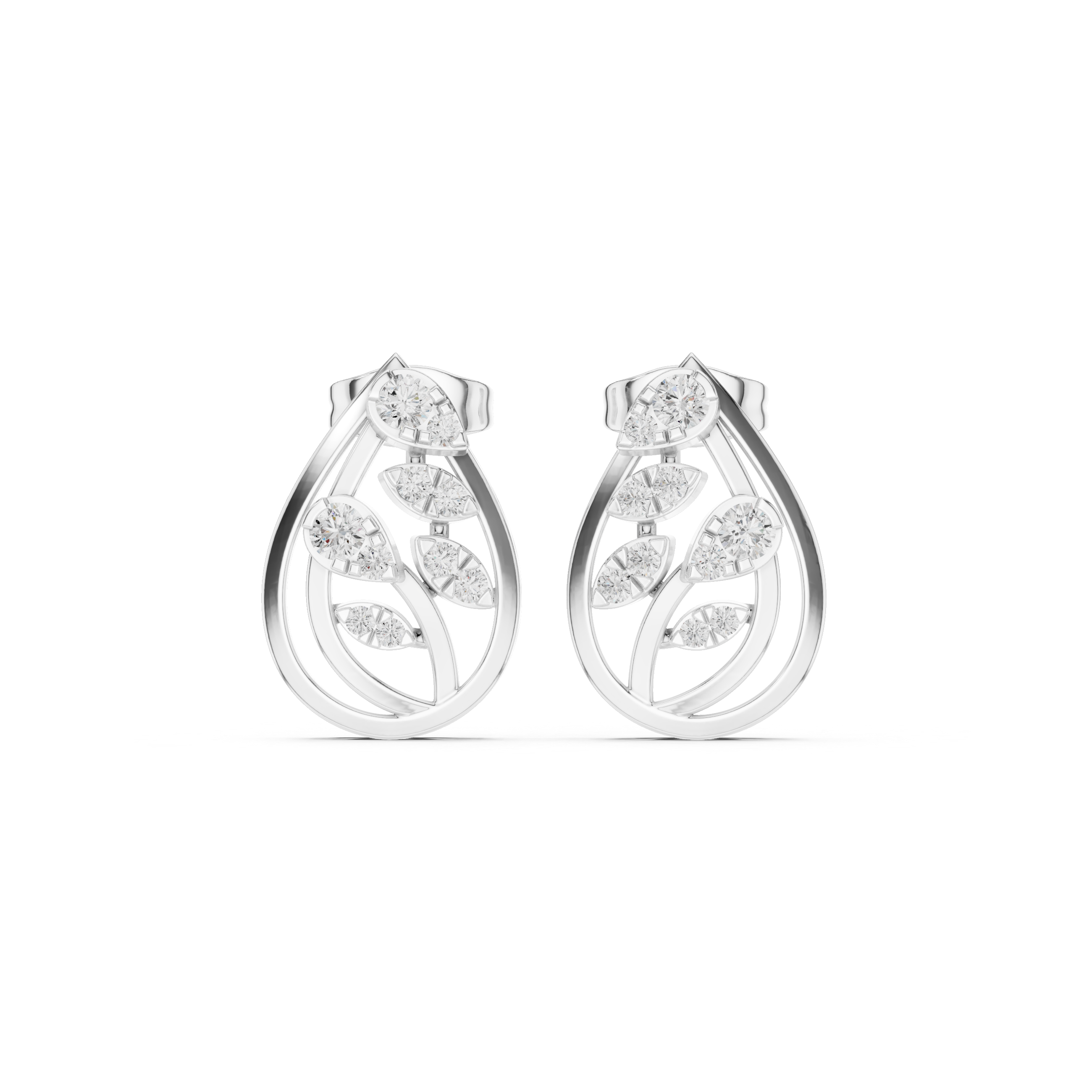 Leaforia Diamond Earrings
