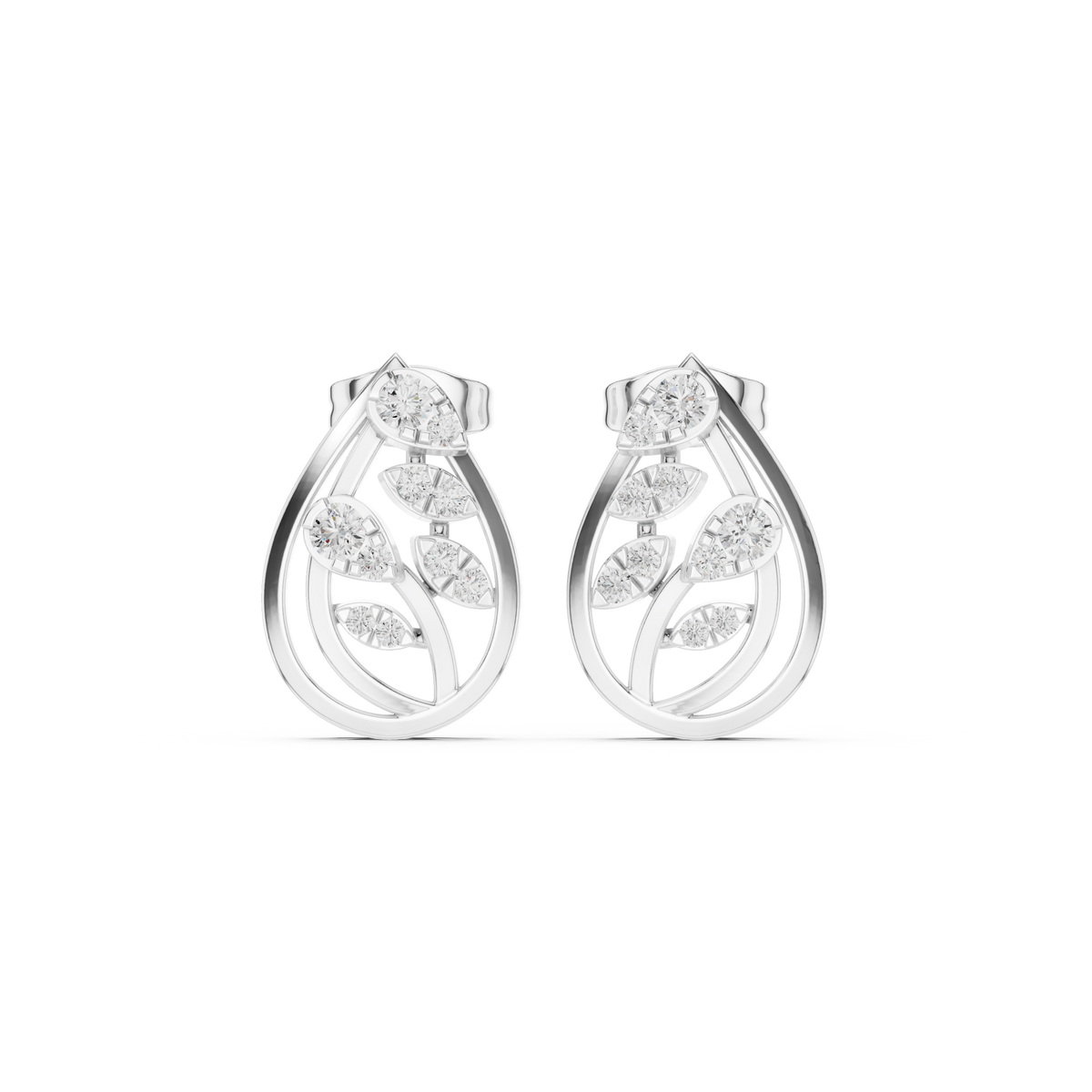 Leaforia Diamond Earrings