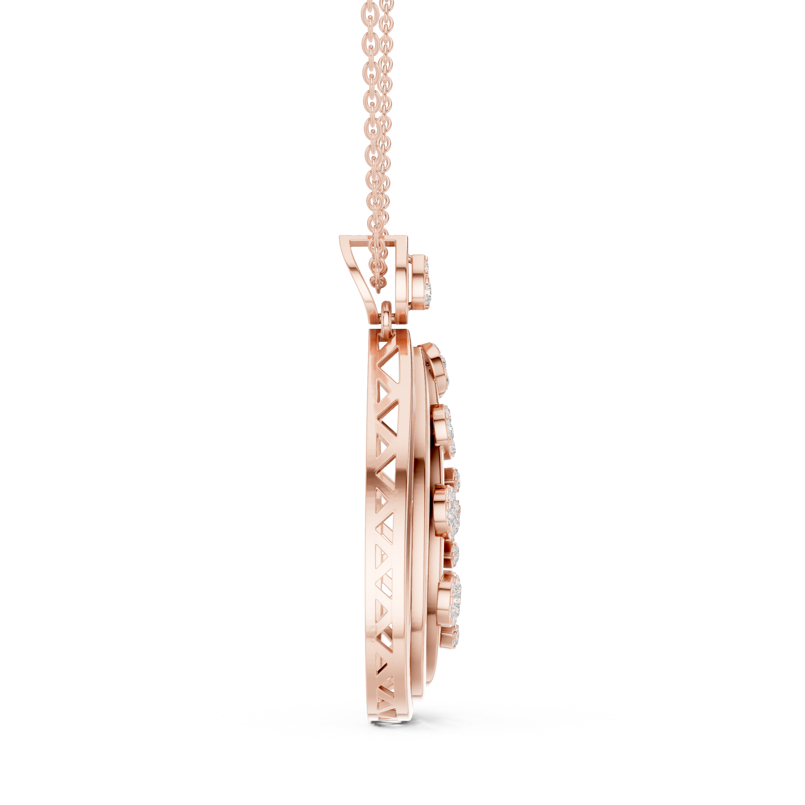 Aquafolia Diamond Pendant