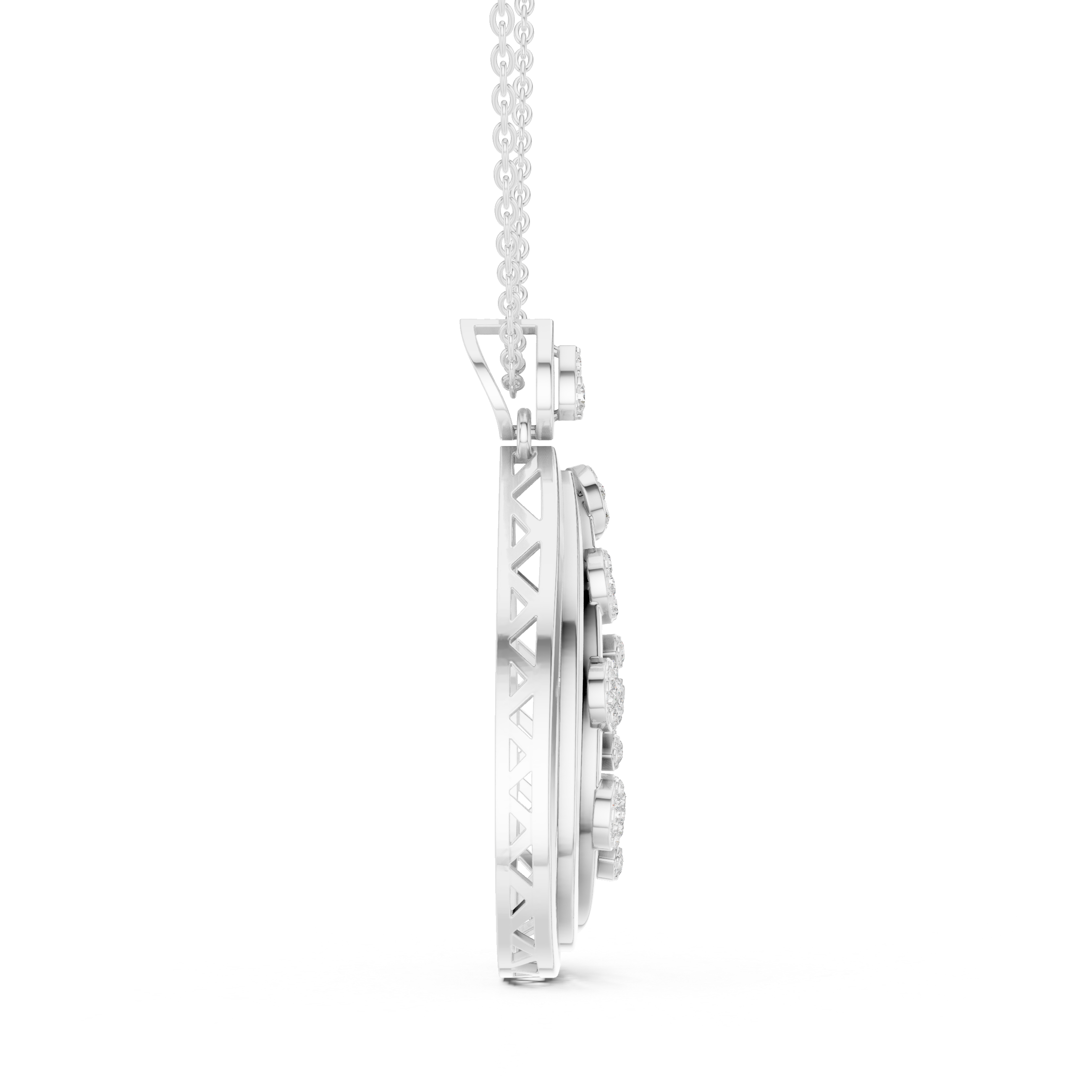 Aquafolia Diamond Pendant