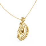 Aquafolia Diamond Pendant