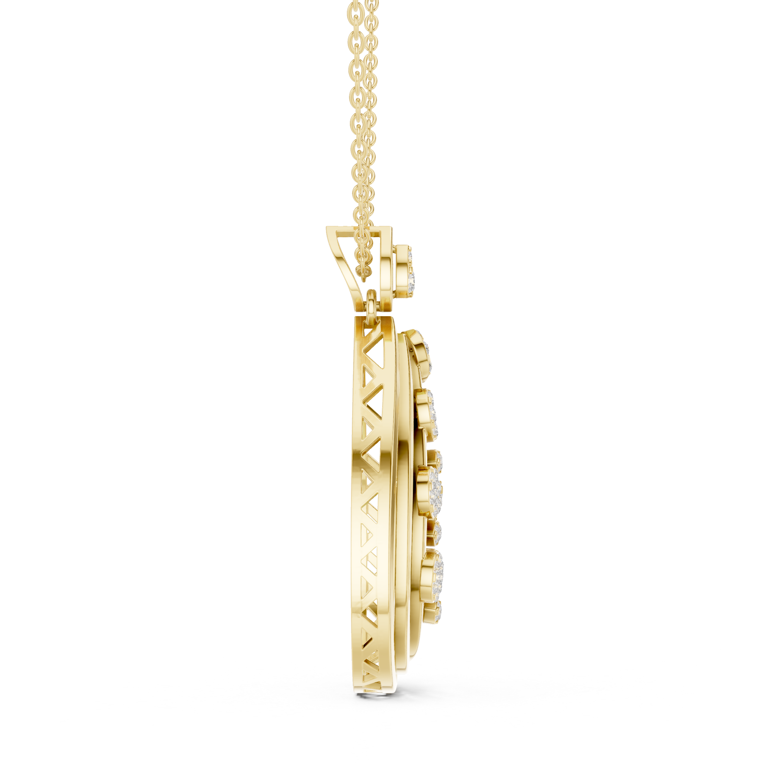 Aquafolia Diamond Pendant