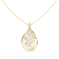 Aquafolia Diamond Pendant