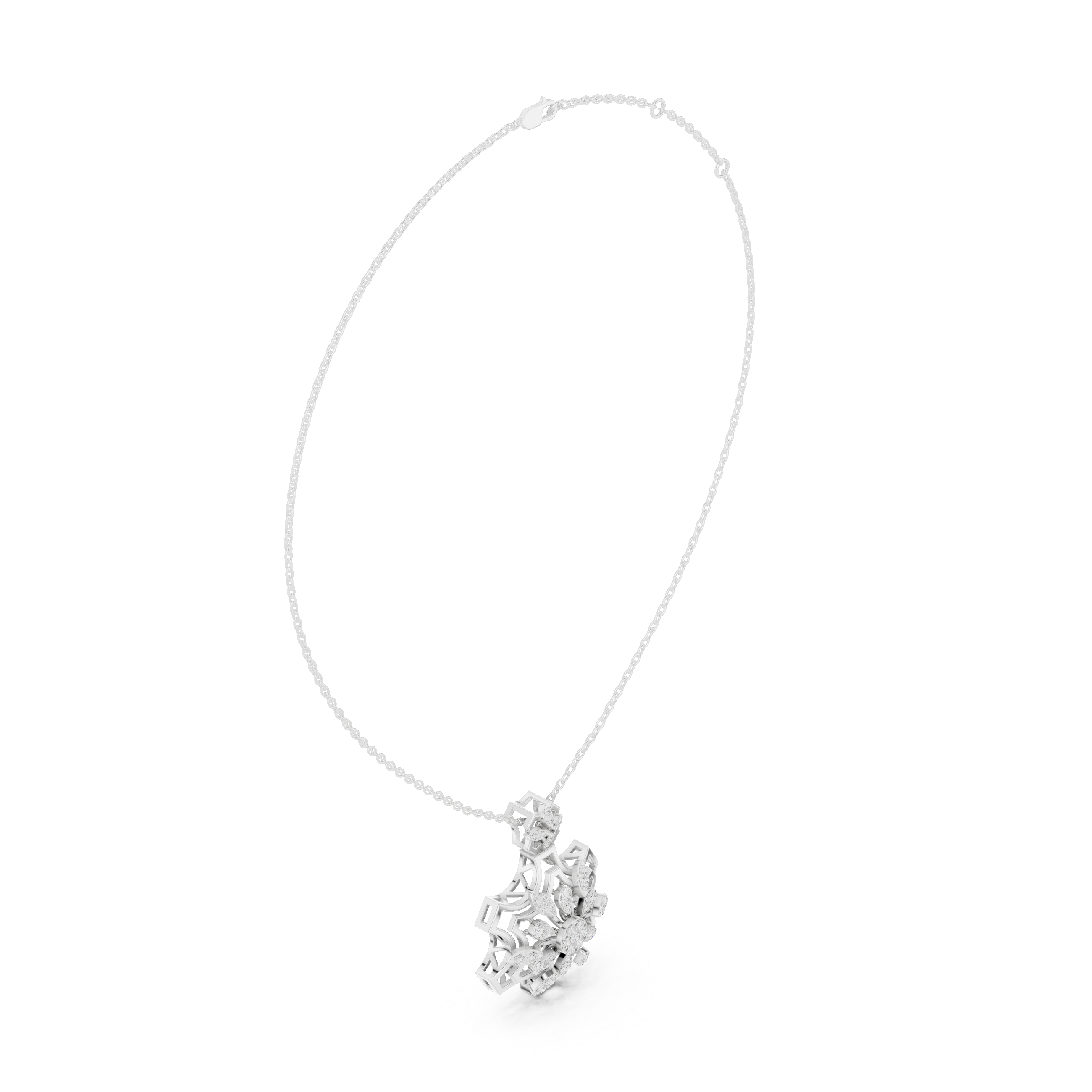 Hexaflora Diamond Pendant