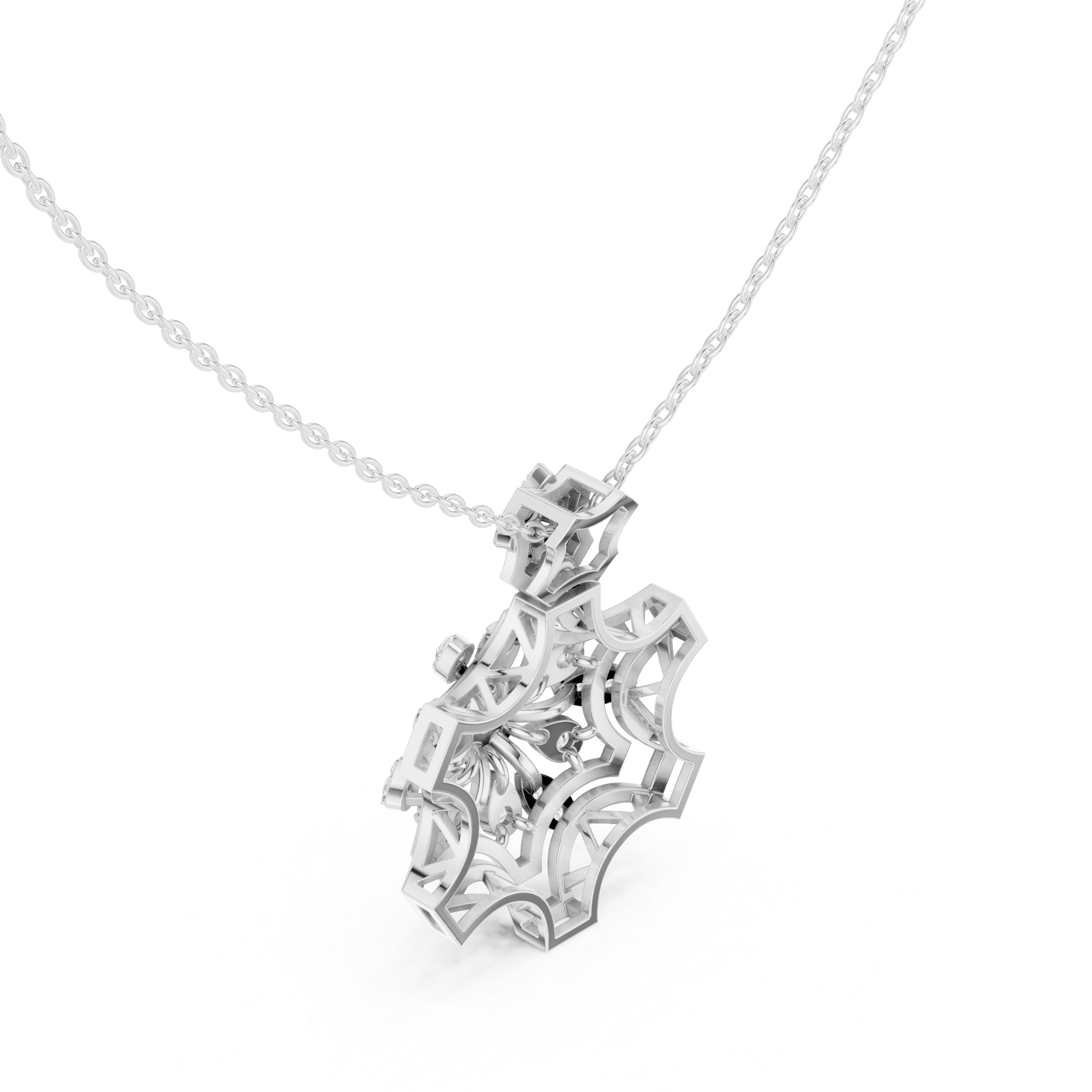 Hexaflora Diamond Pendant