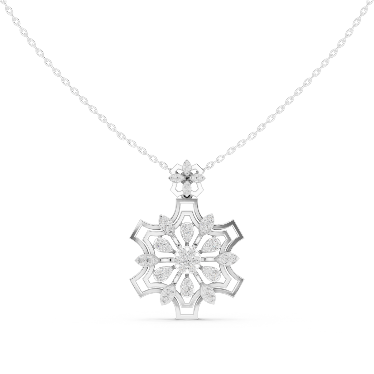Hexaflora Diamond Pendant