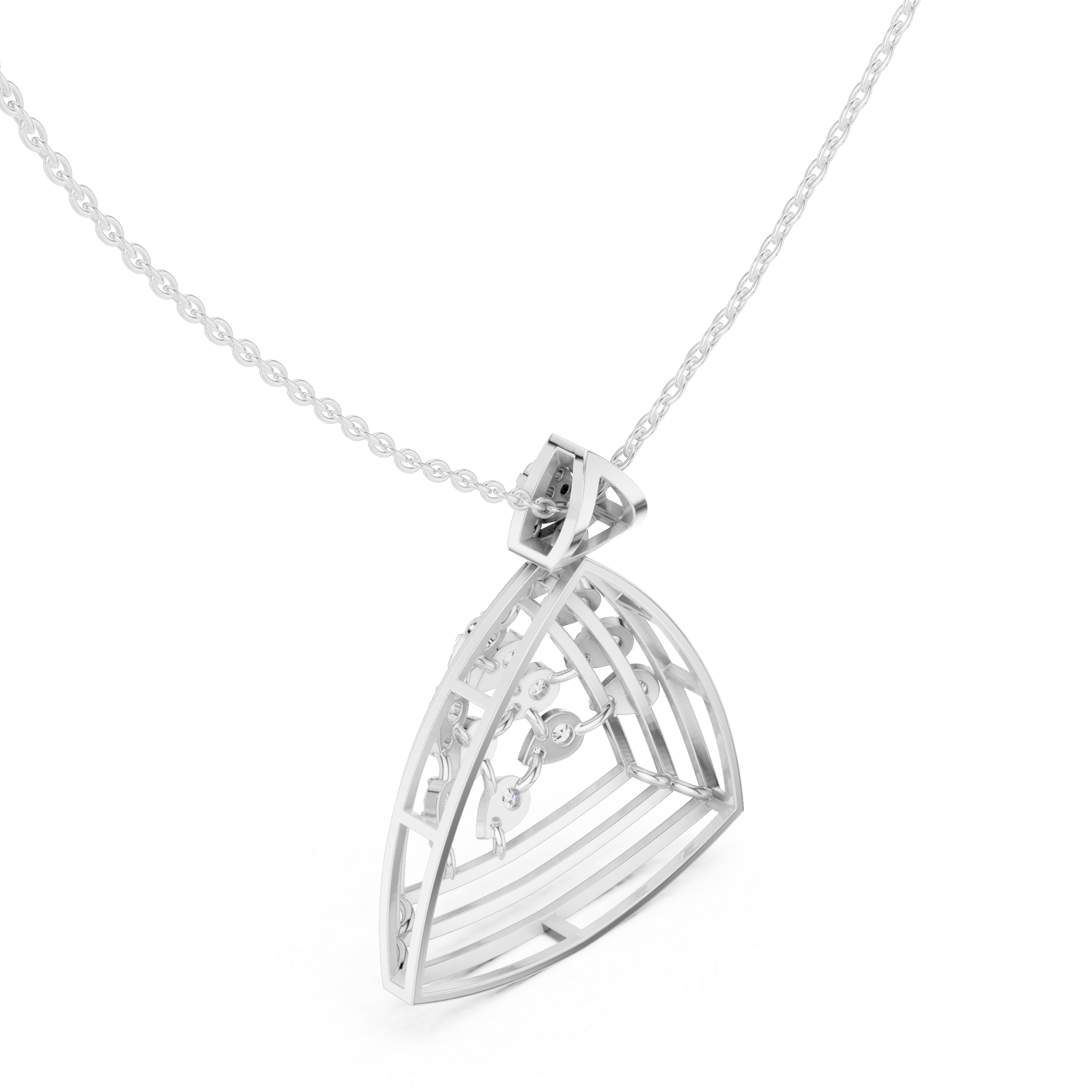 Triwing Diamond Pendant