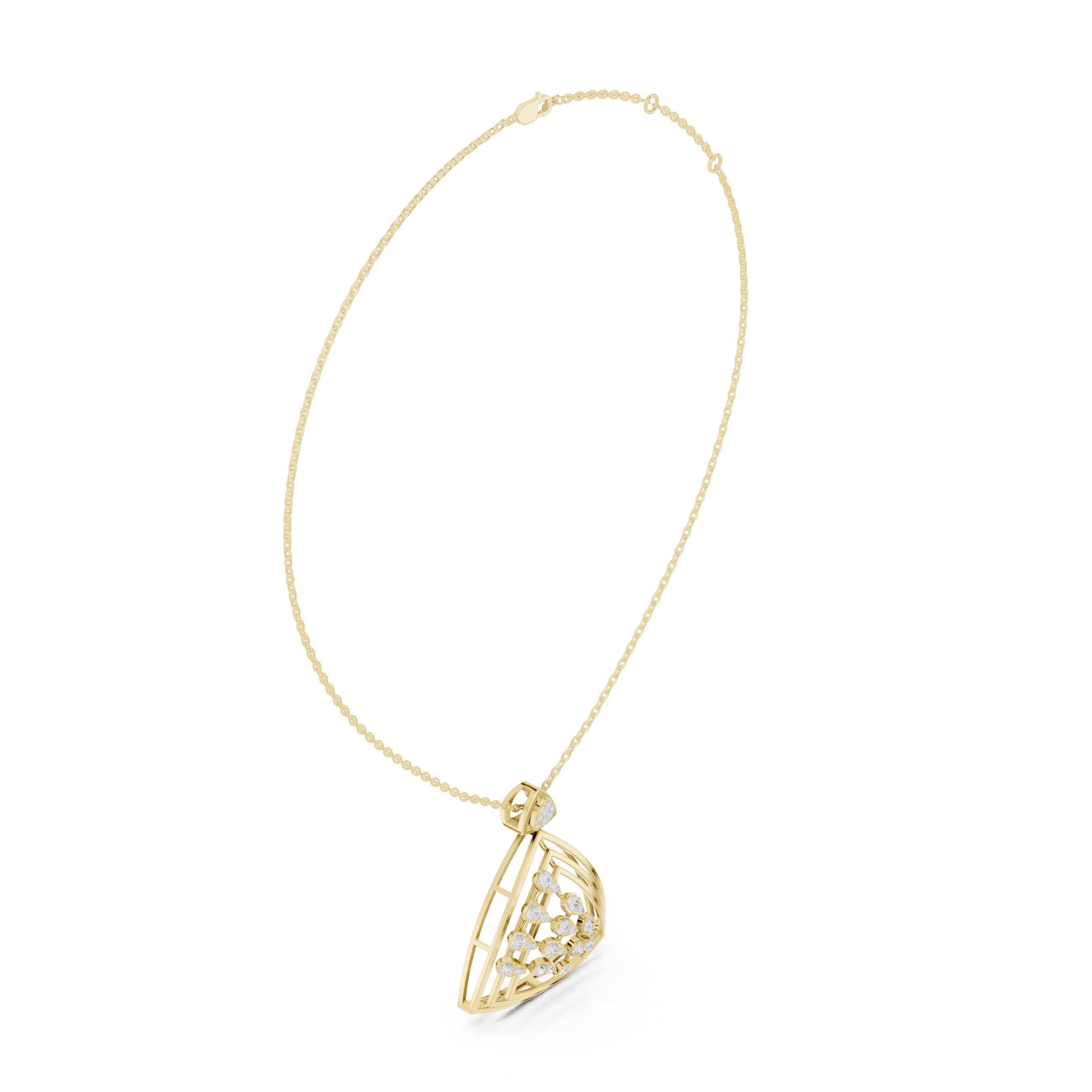 Triwing Diamond Pendant