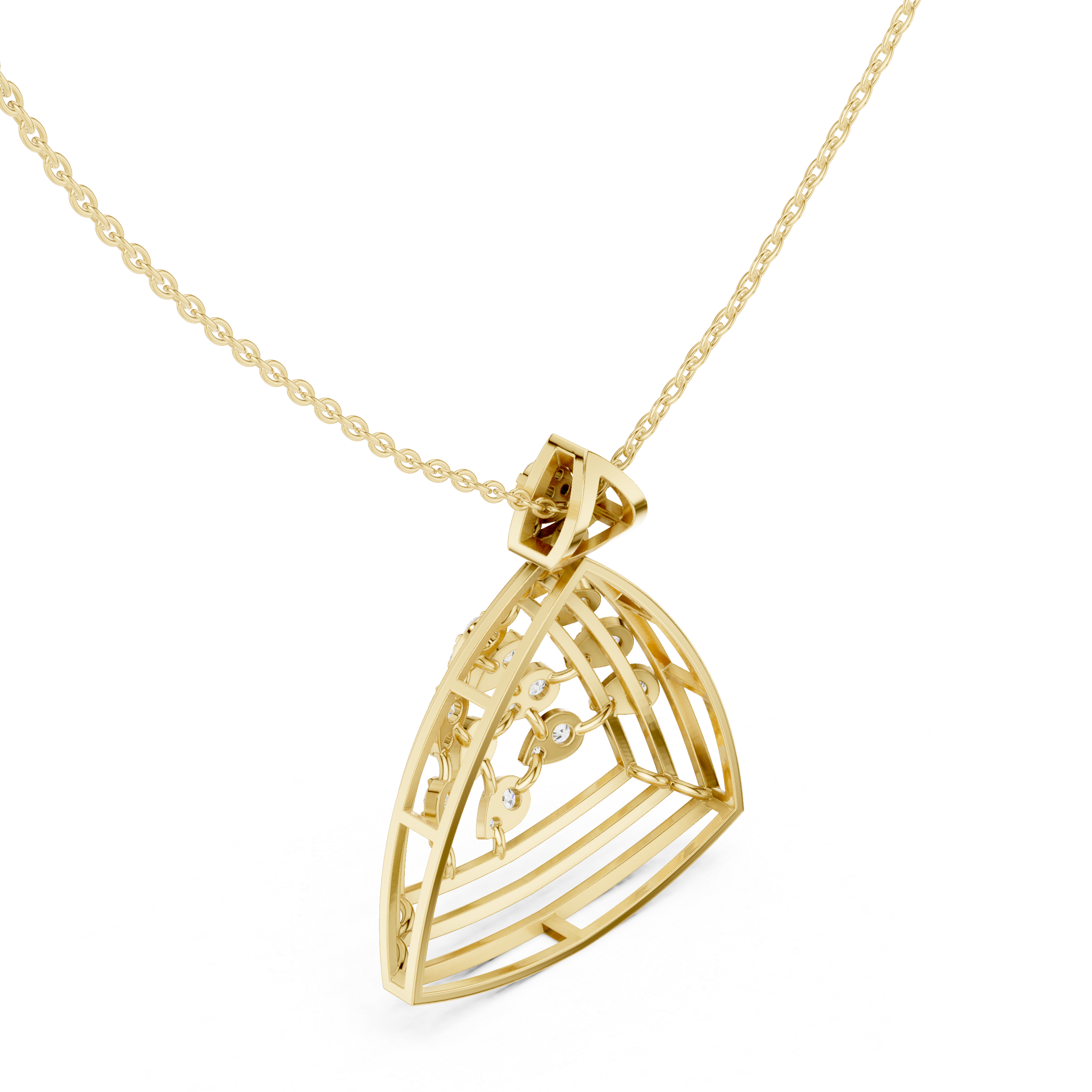 Triwing Diamond Pendant
