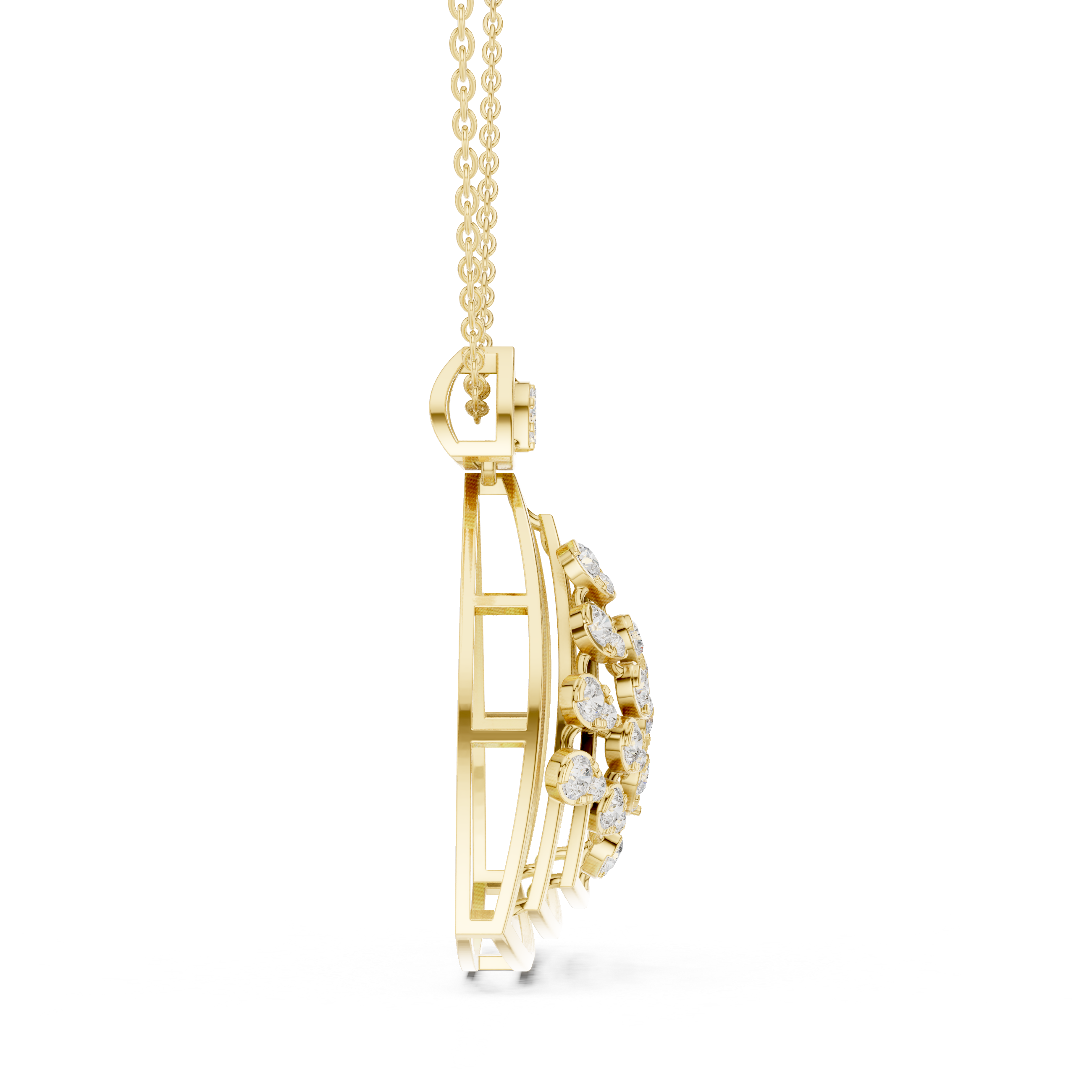 Triwing Diamond Pendant