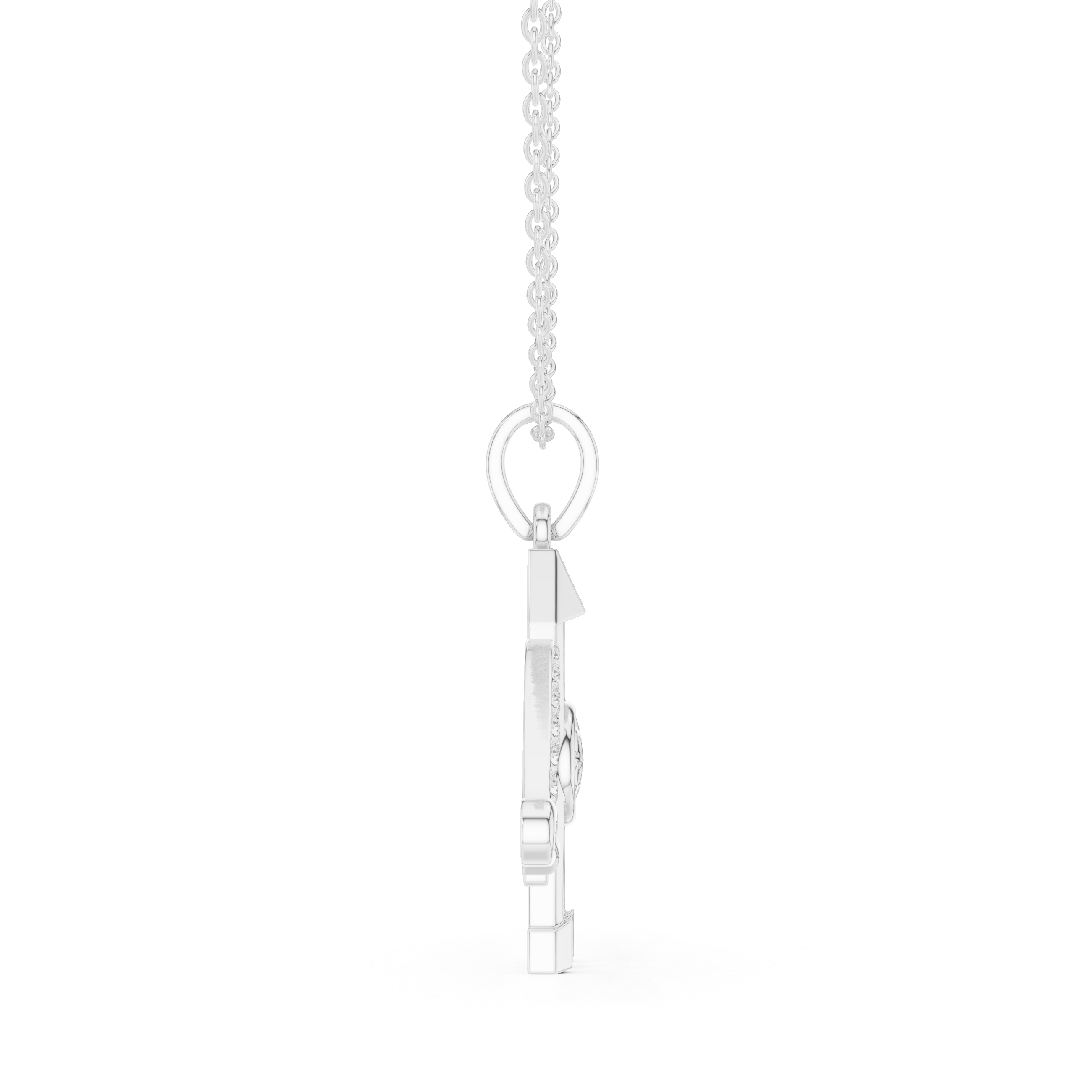 Trishakti Om Diamond Pendant