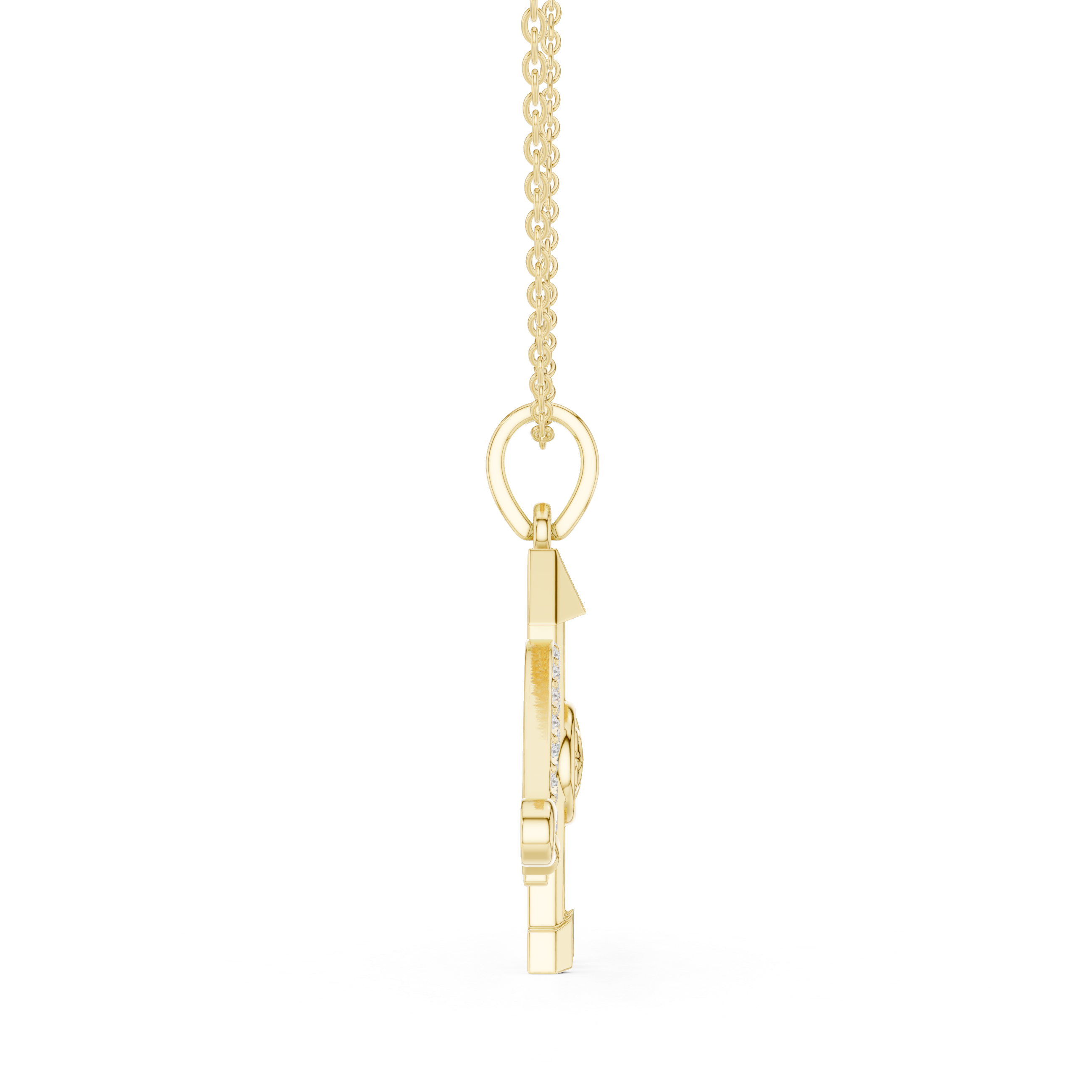 Trishakti Om Diamond Pendant