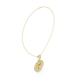 Sun Medusa Diamond Pendant