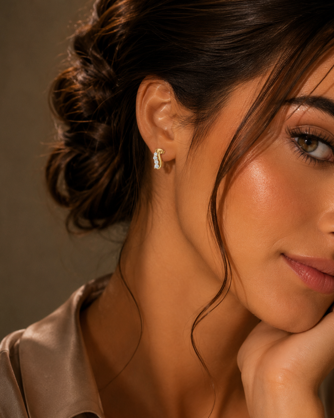Marina Wave Diamond Earrings