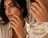 Square Emerald Cut Eternity Ring
