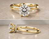 Orliné Luxury Round Cut Diamond Solitaire Ring