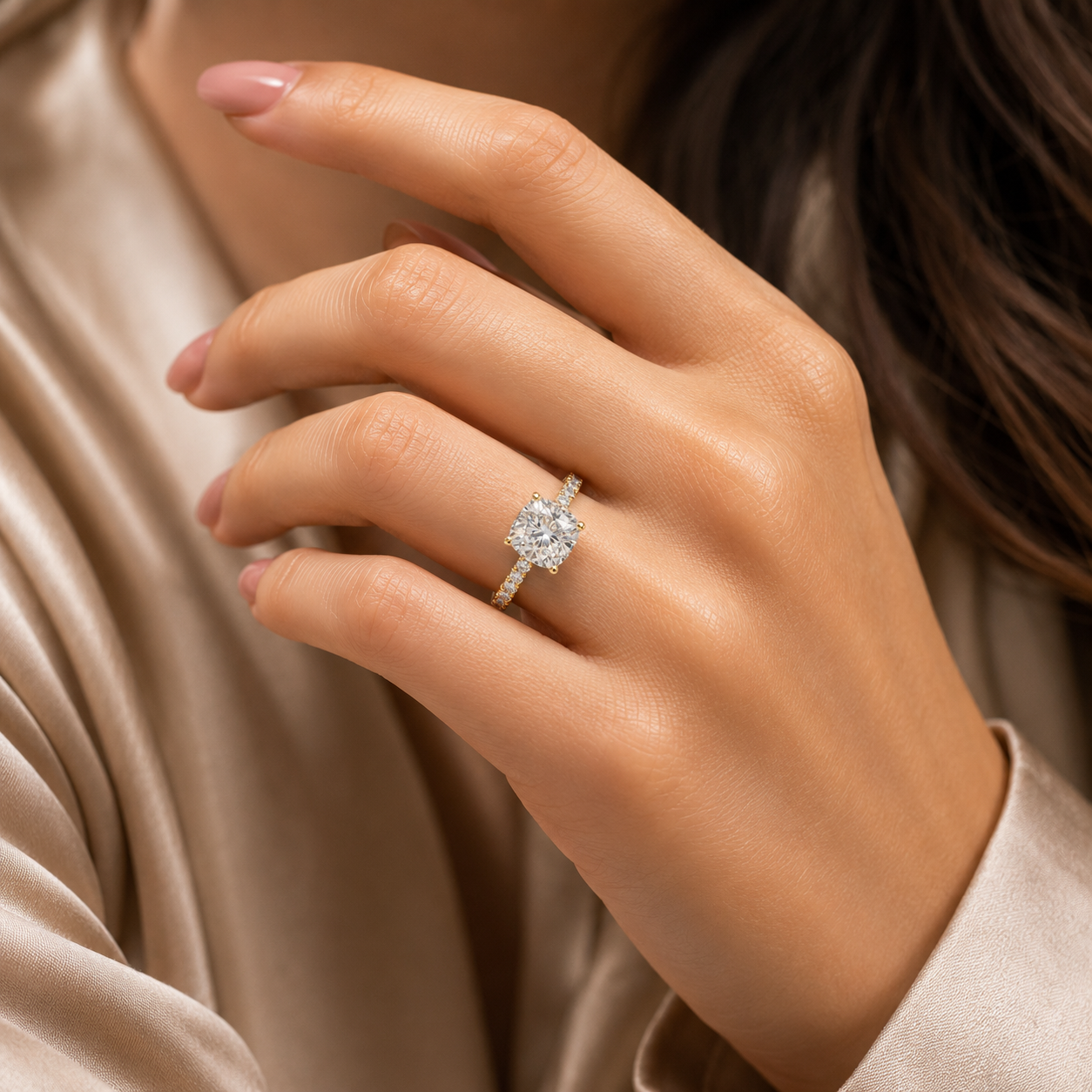 Luna Cushion Engagement Ring