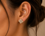 Linhara Floral Diamond Earrings
