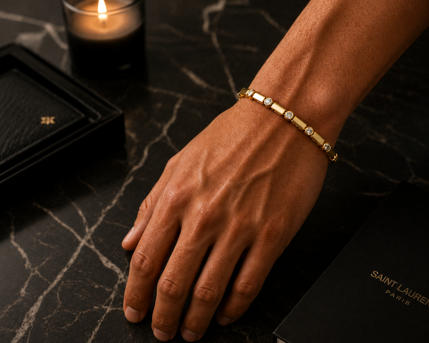 Roselle Infinity Orbit Bracelet