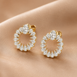 Oval & Pear Cut Diamond Earrings