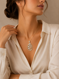 Aquafolia Diamond Pendant