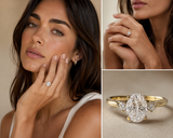Empire Glow Oval Cut Diamond Engagement Ring