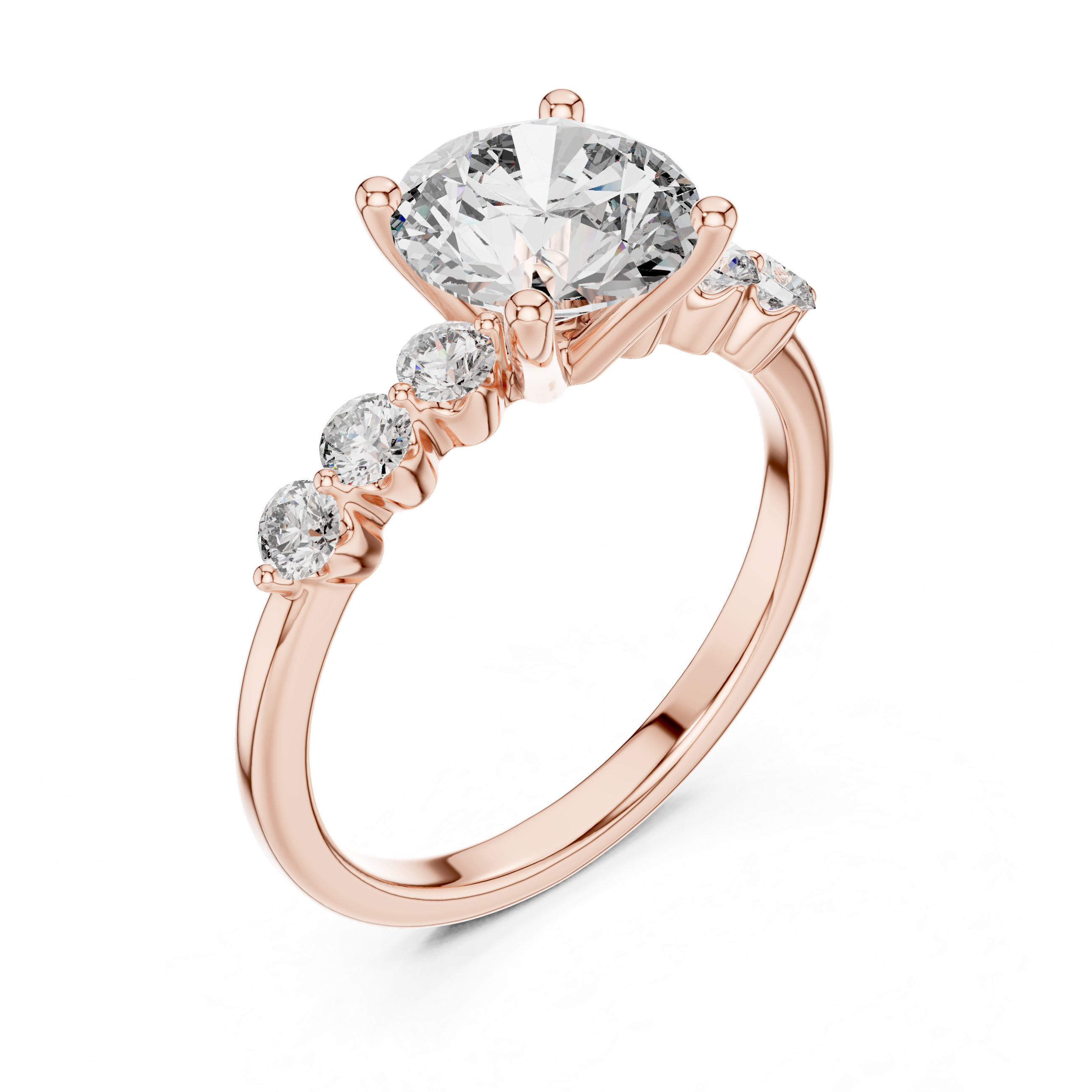 Elegant 7-Stone Diamond Engagement Ring