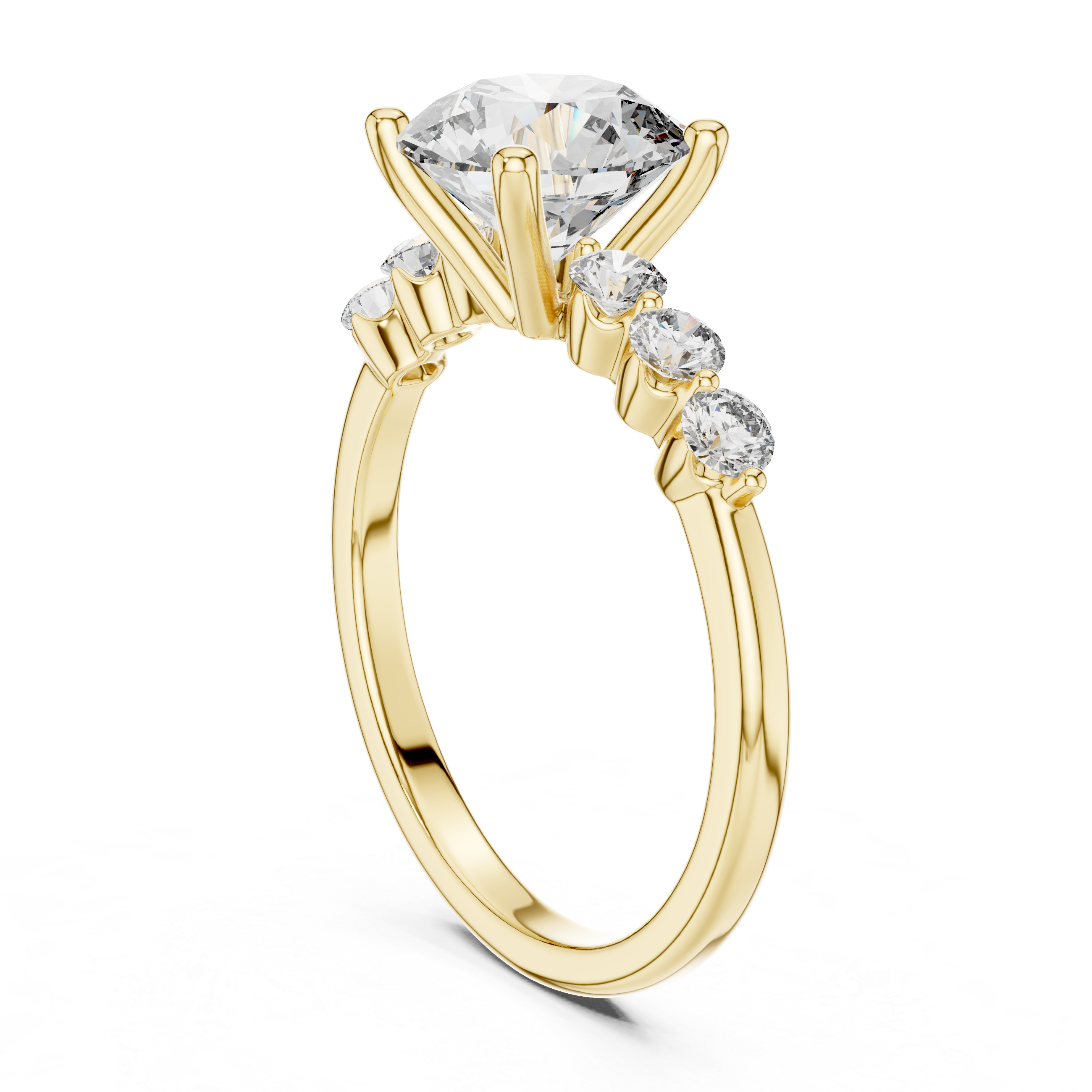 Elegant 7-Stone Diamond Engagement Ring
