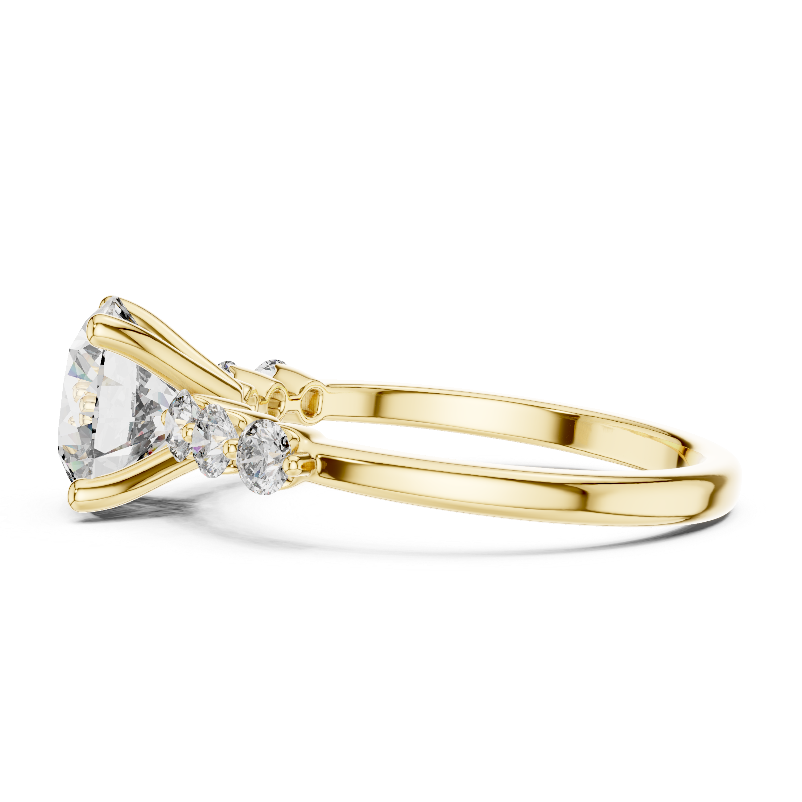 Elegant 7-Stone Diamond Engagement Ring