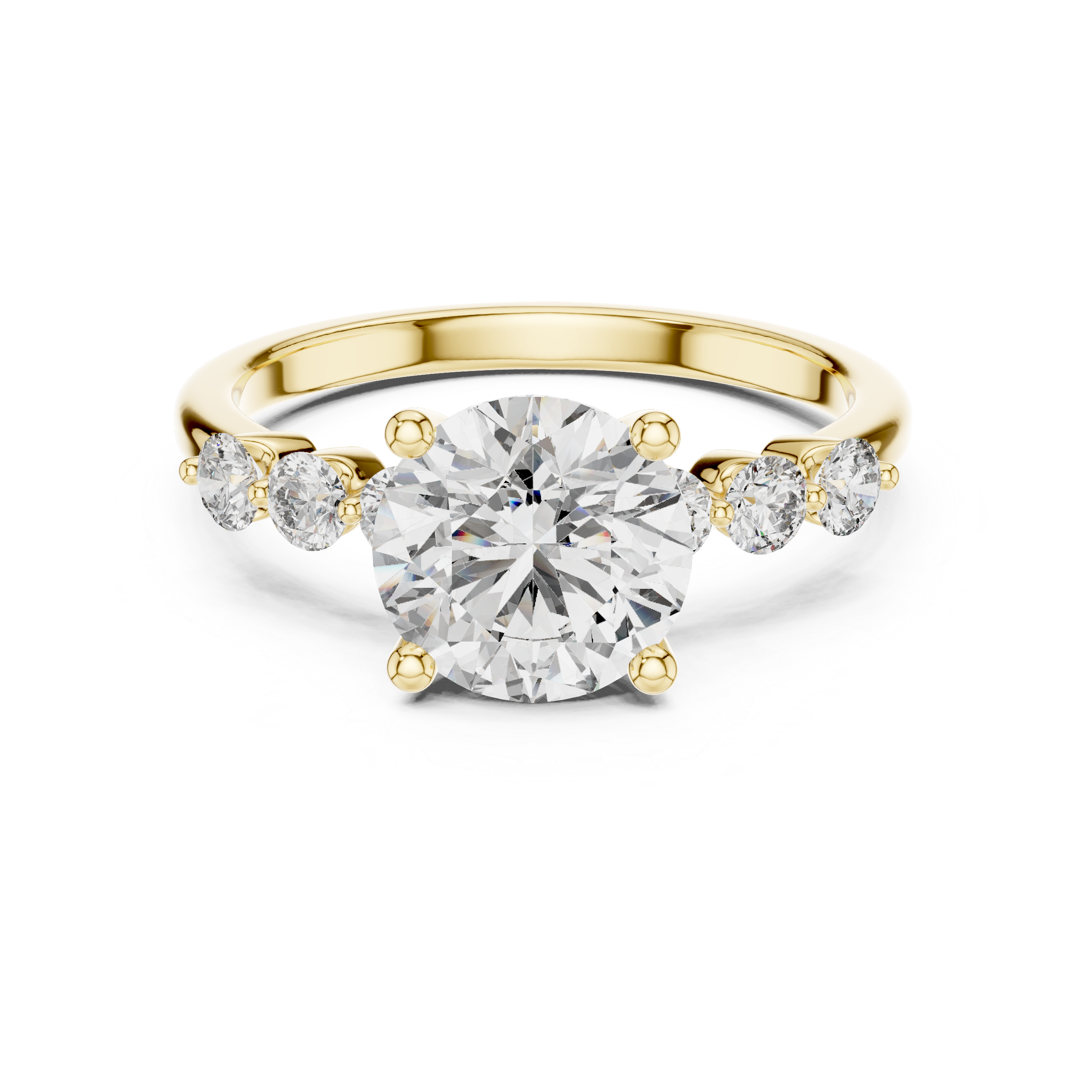 Elegant 7-Stone Diamond Engagement Ring