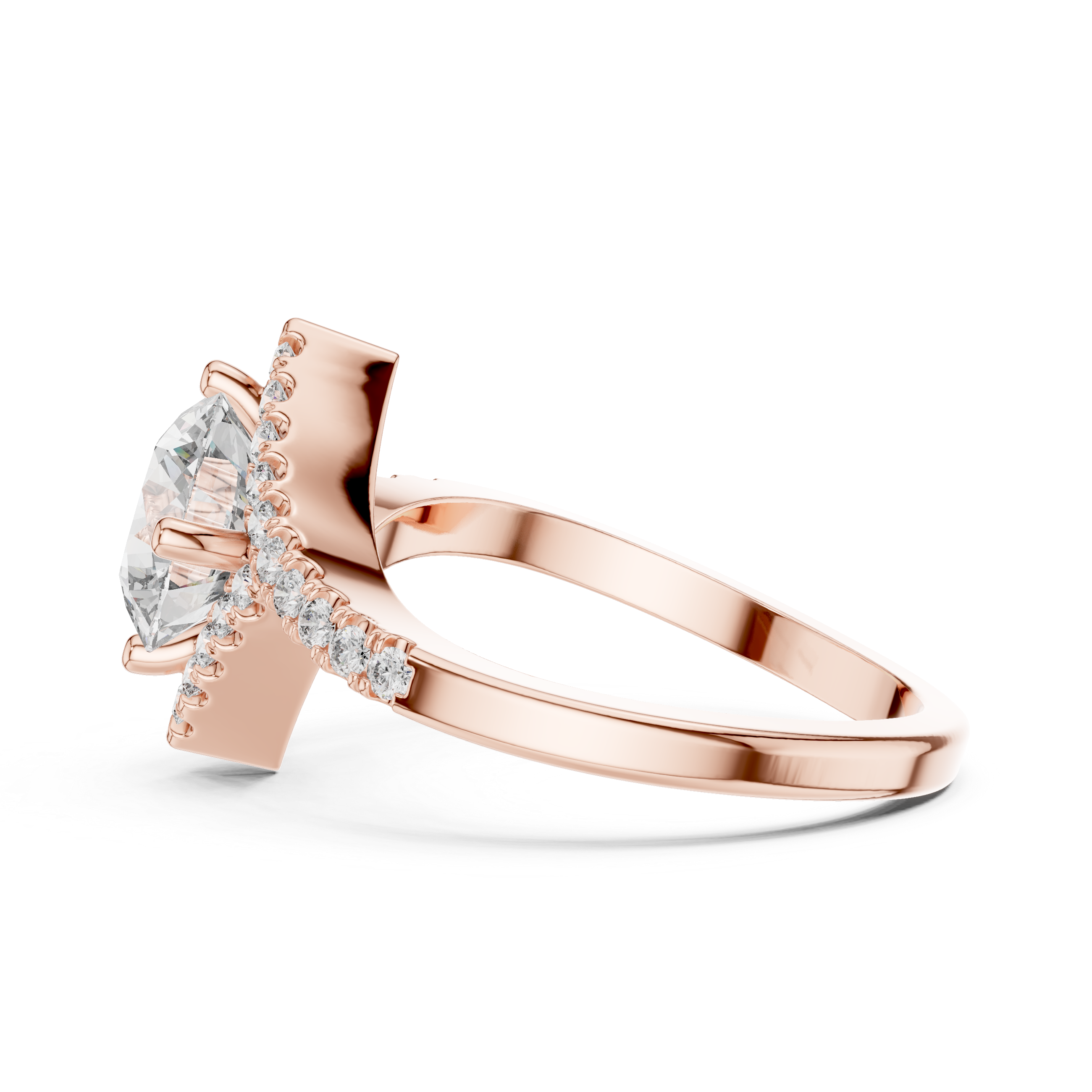 Swisha Pavé Diamond Engagement Ring