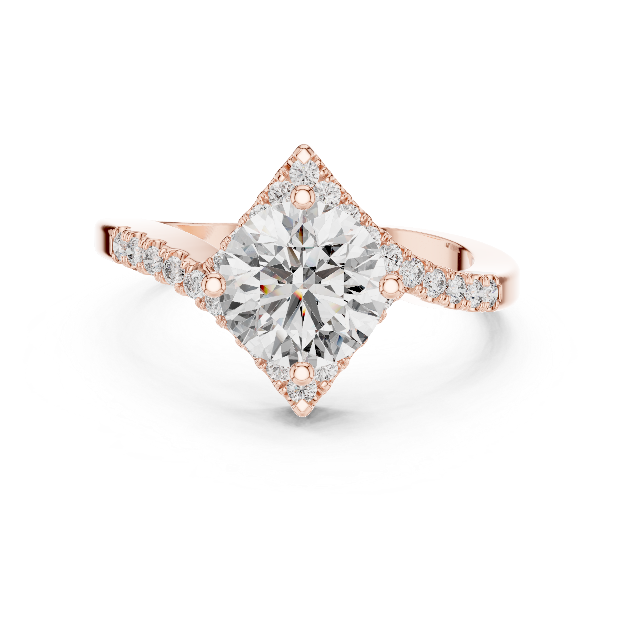 Swisha Pavé Diamond Engagement Ring