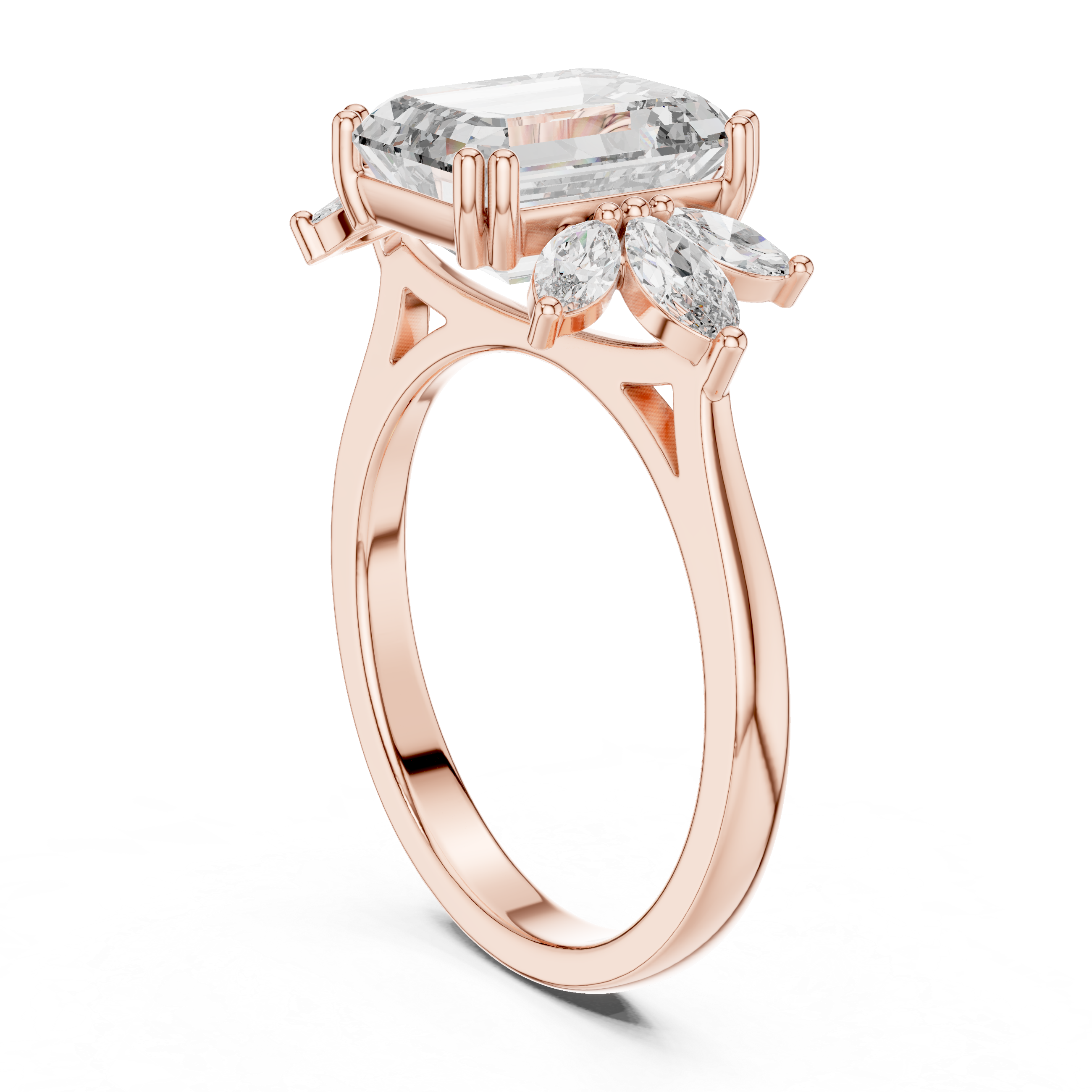Ivory Blossom Diamond Ring