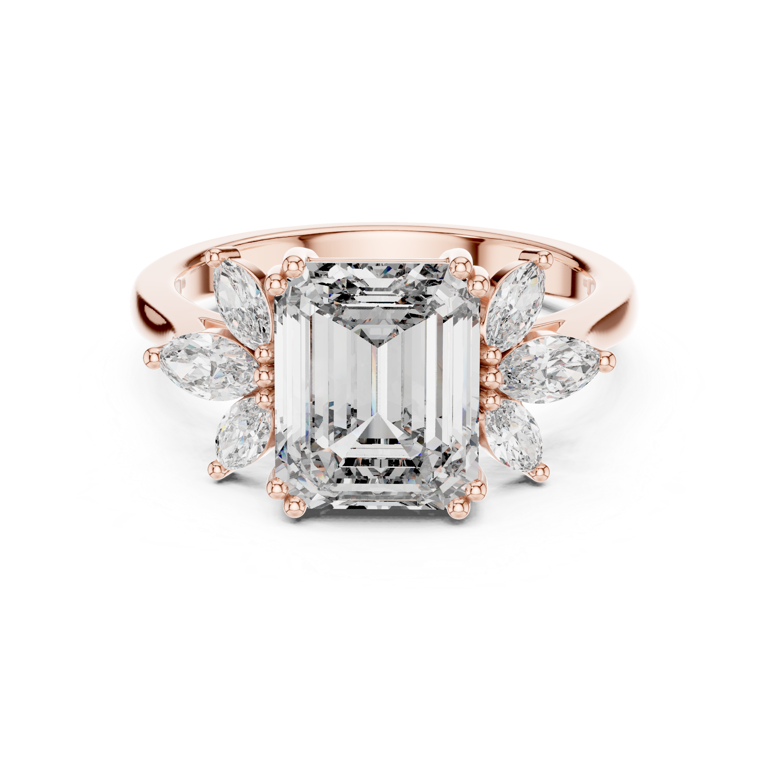 Ivory Blossom Diamond Ring