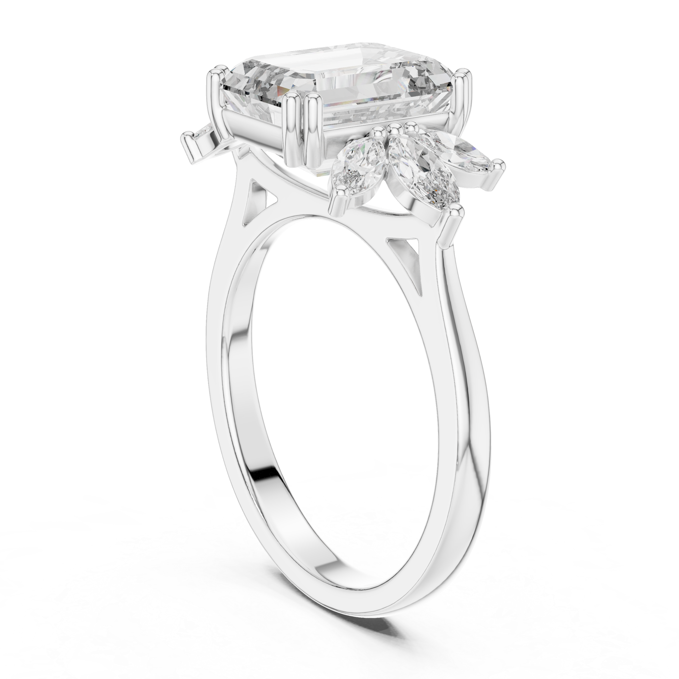 Ivory Blossom Diamond Ring