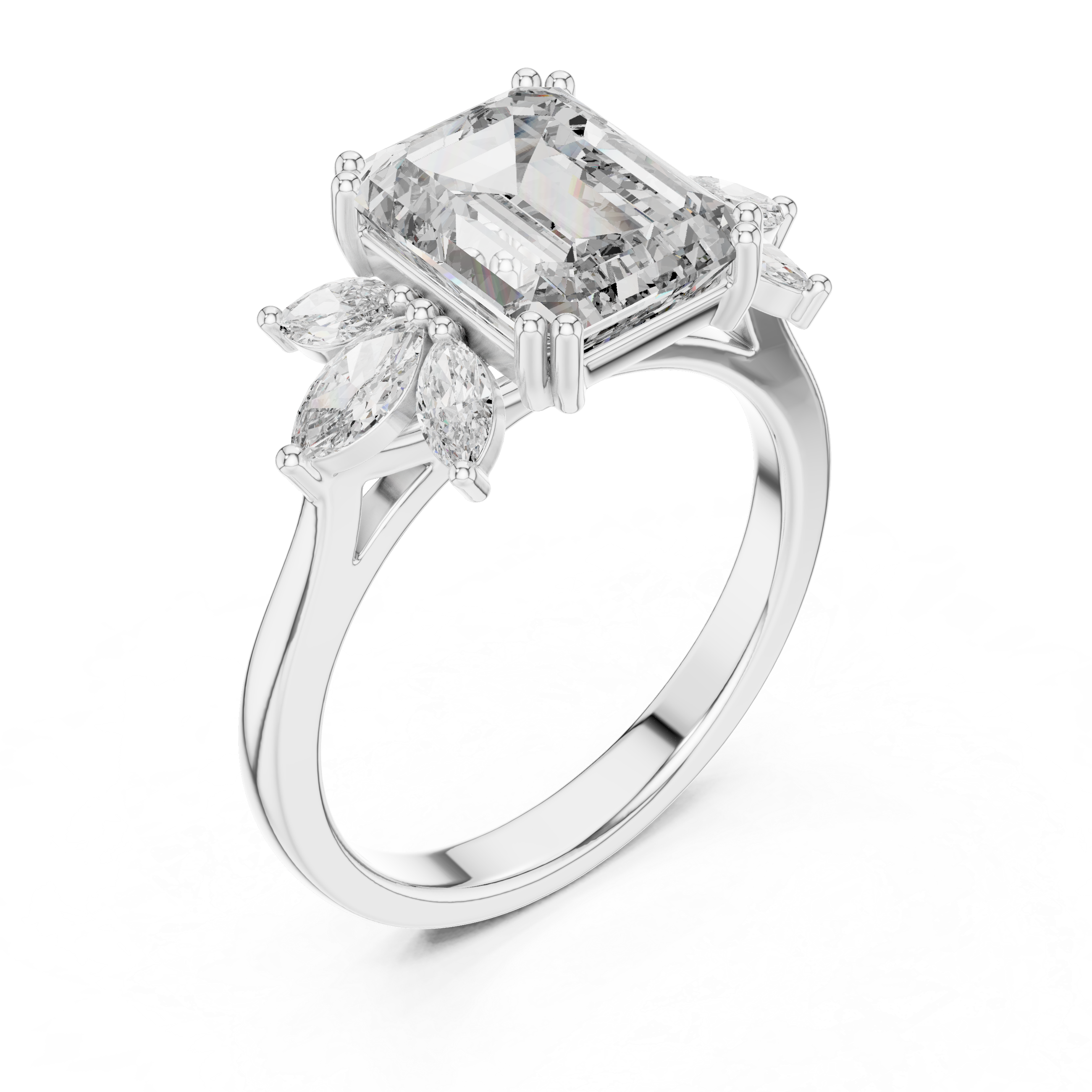 Ivory Blossom Diamond Ring