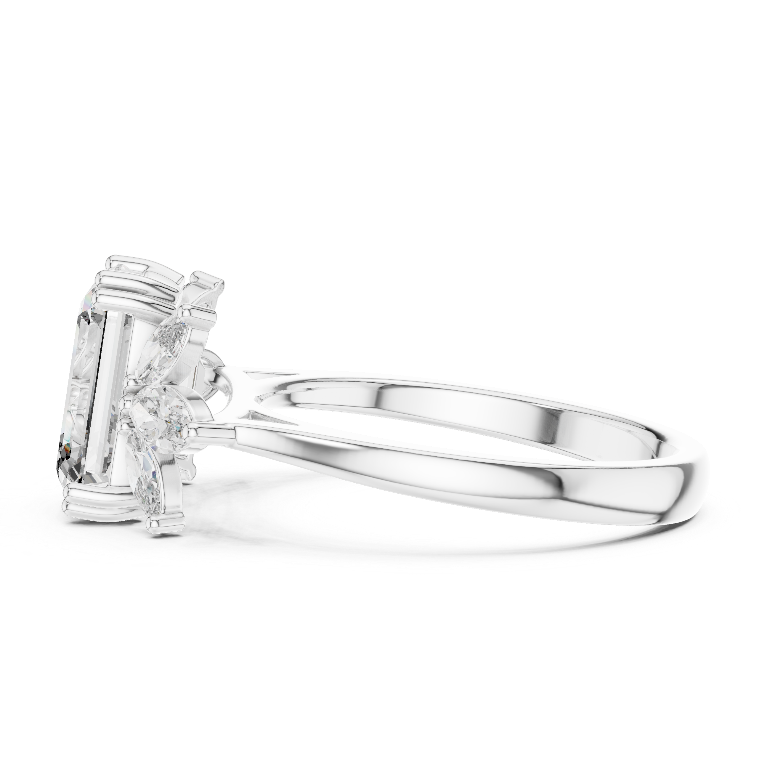 Ivory Blossom Diamond Ring