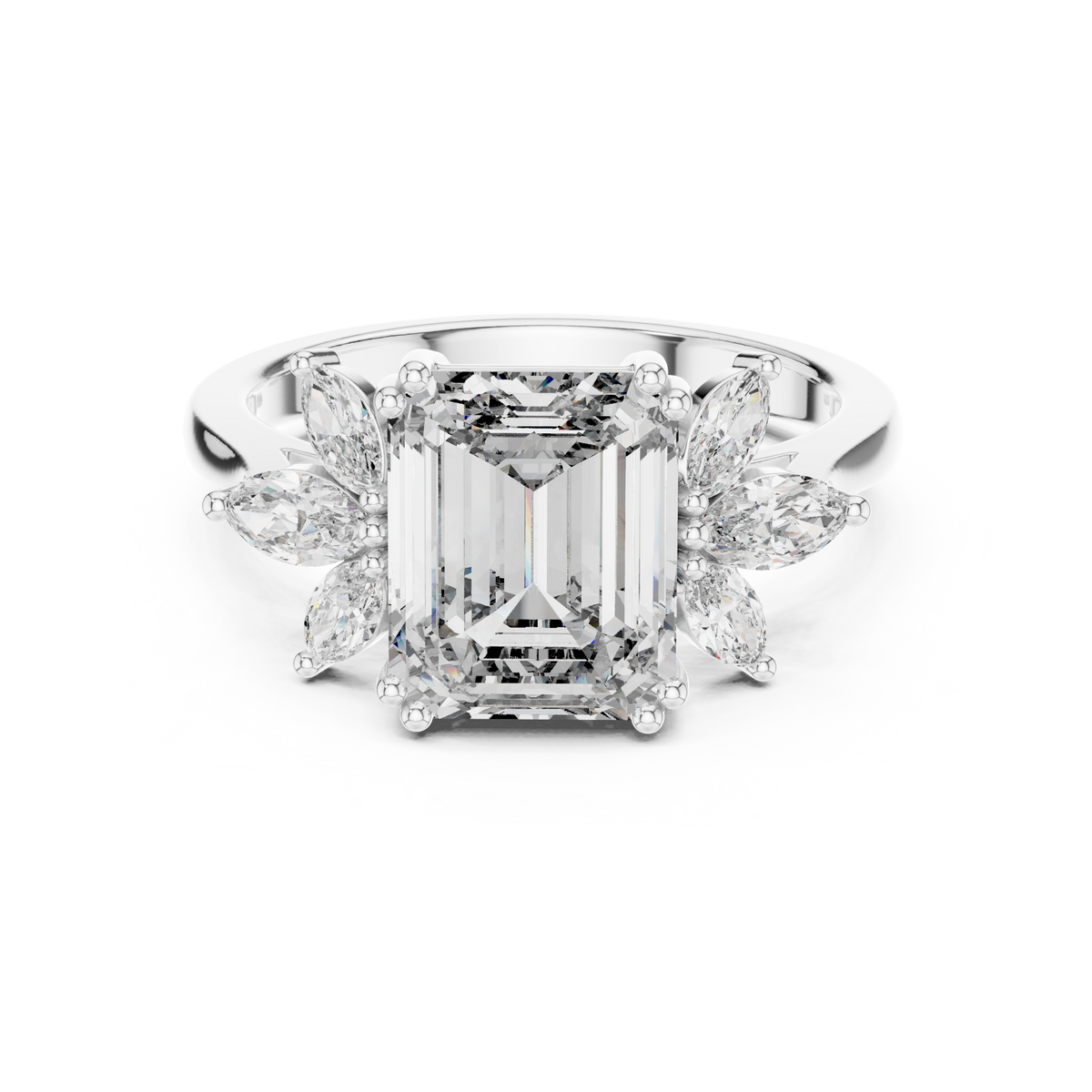 Ivory Blossom Diamond Ring