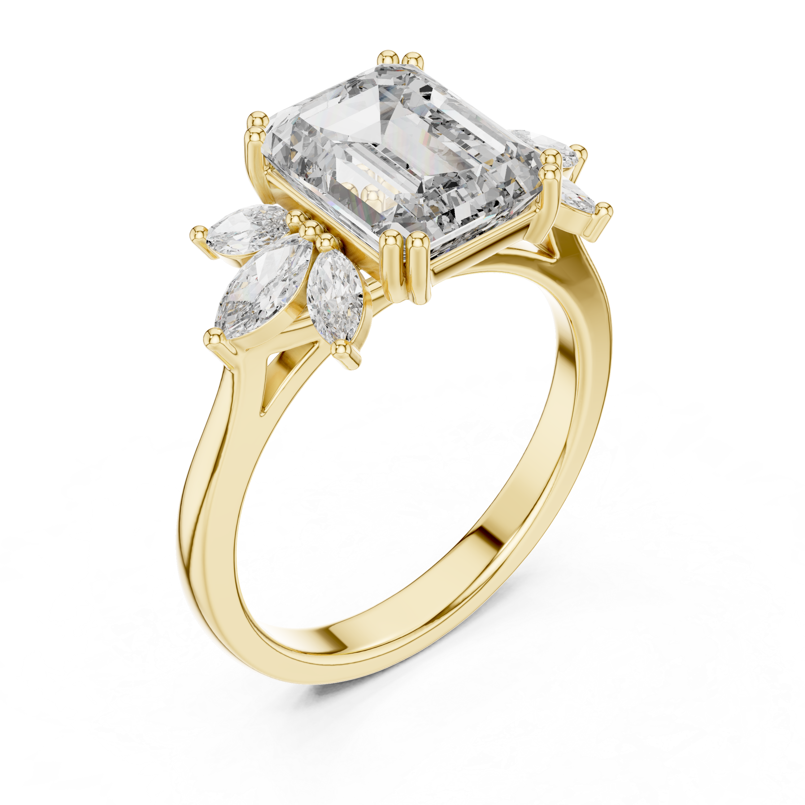 Ivory Blossom Diamond Ring