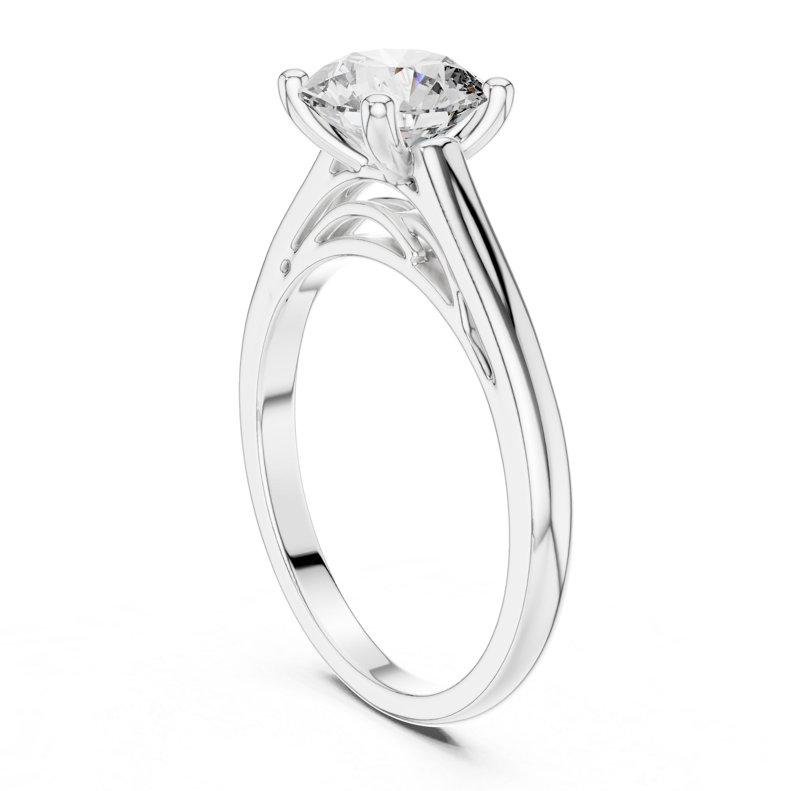 Chelsea Crown Solitaire Ring