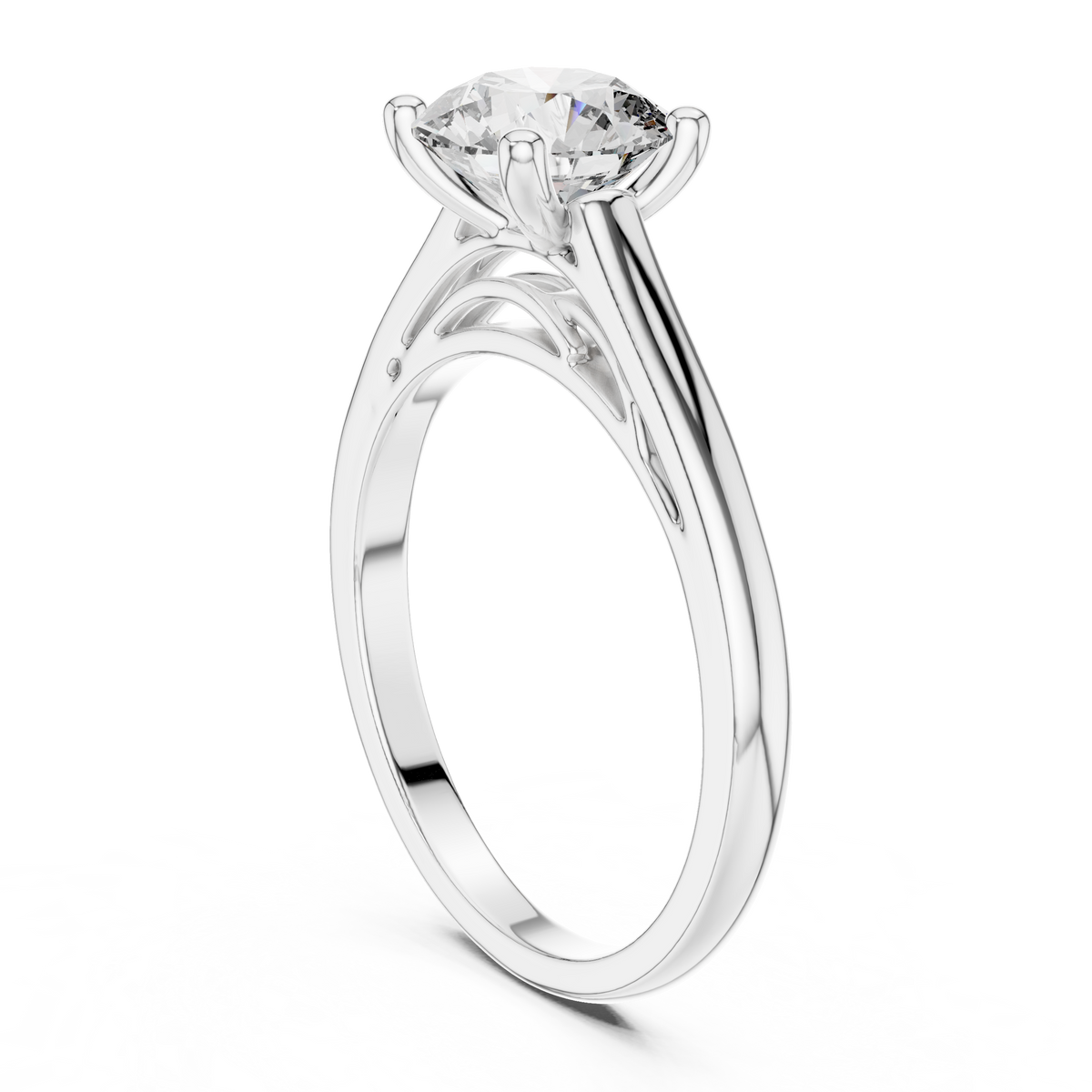 Chelsea Crown Solitaire Ring