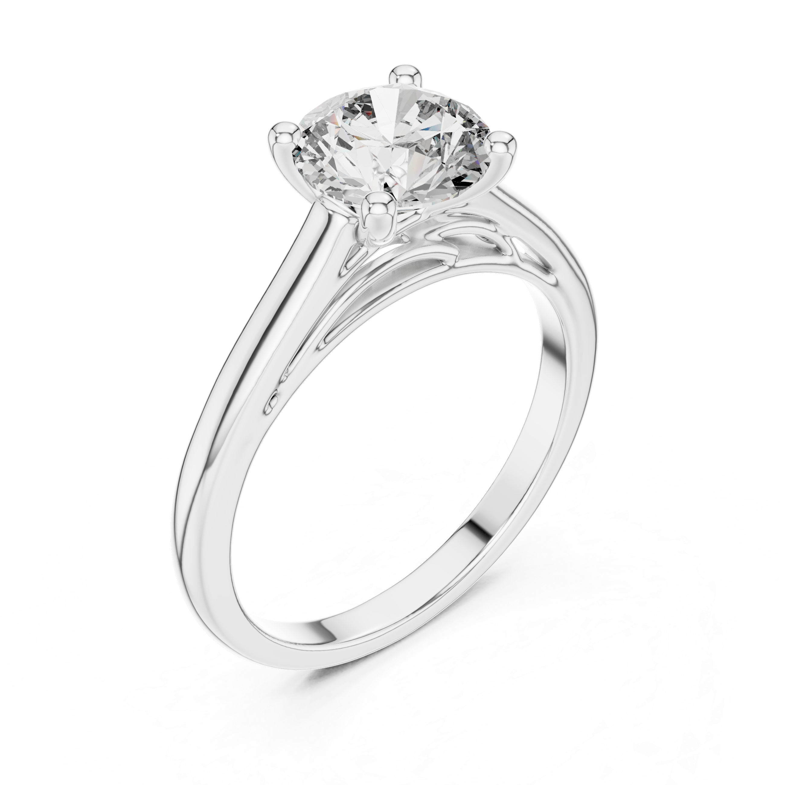 Chelsea Crown Solitaire Ring