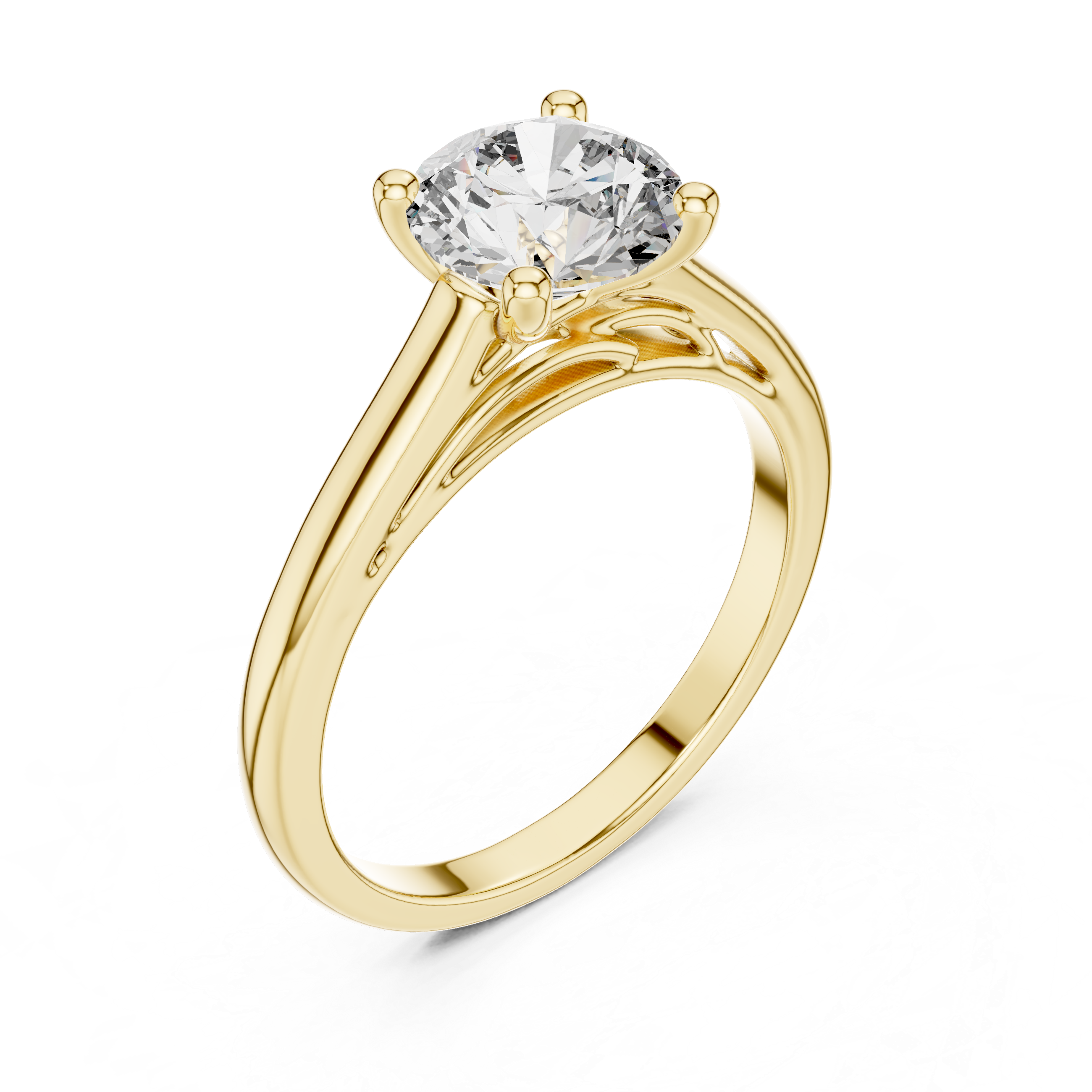 Chelsea Crown Solitaire Ring