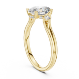 Empire Glow Oval Cut Diamond Engagement Ring