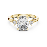 Empire Glow Oval Cut Diamond Engagement Ring
