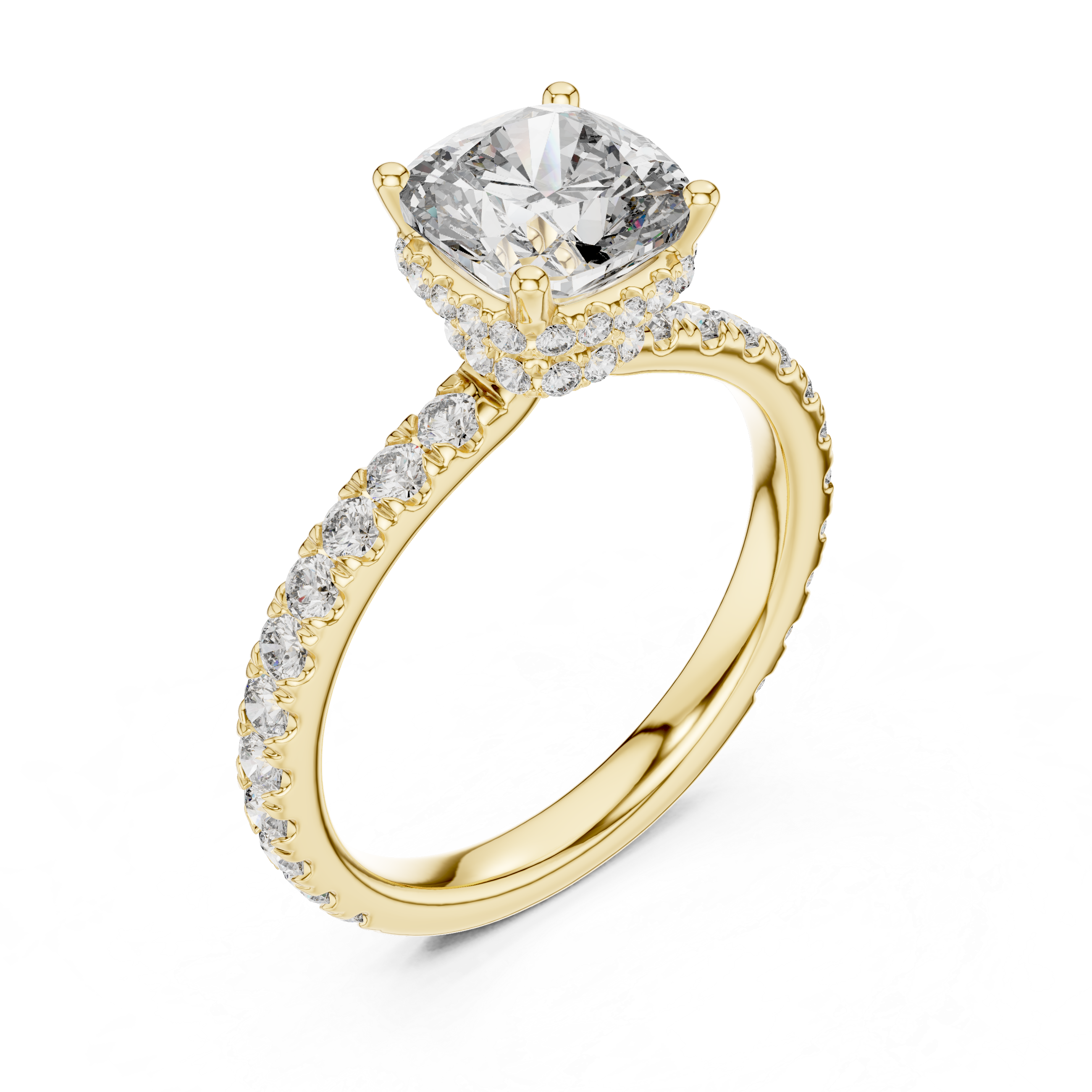 Luna Cushion Engagement Ring