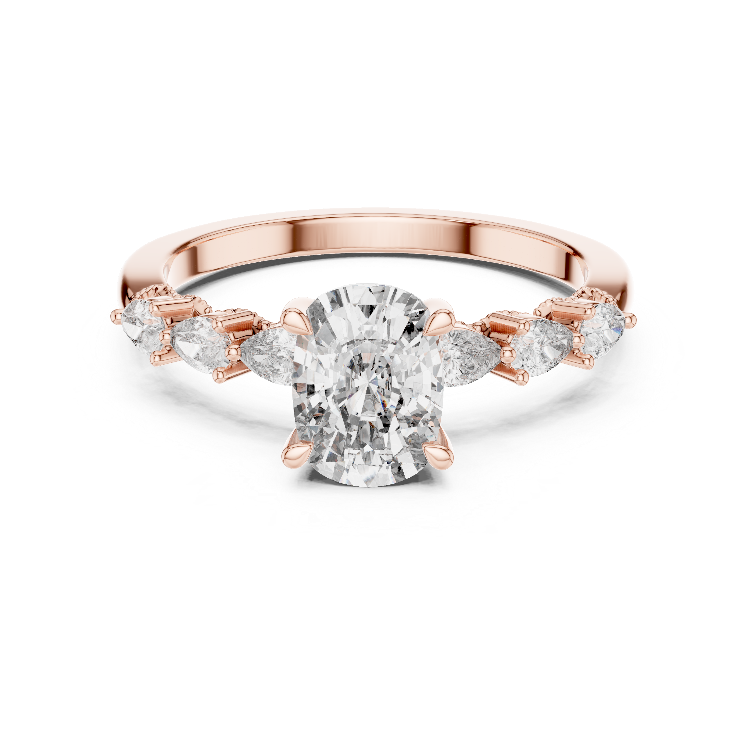 Veloura Elongated Cushion Diamond Ring